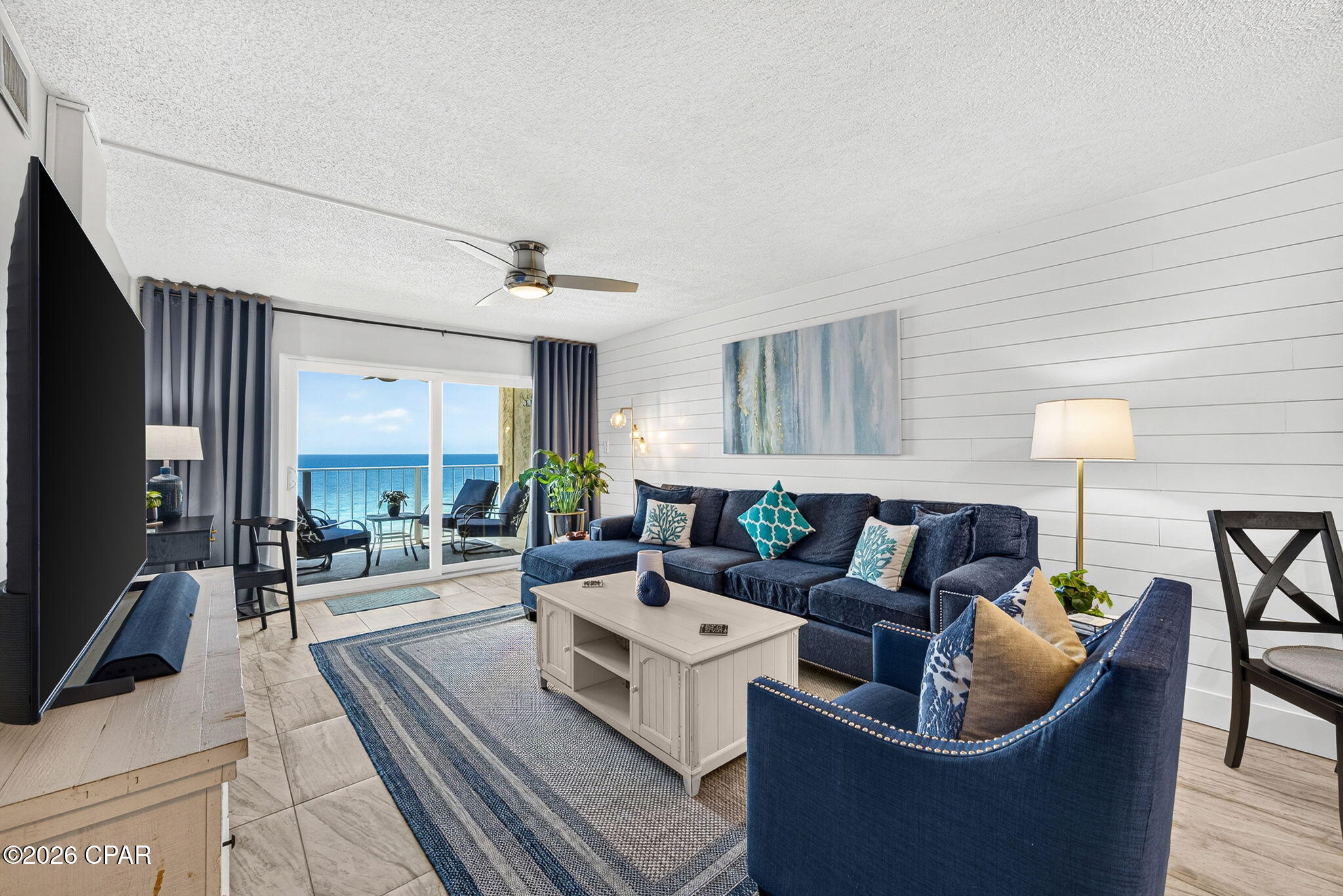 Rare Front-Stack Gulf-Front Opportunity at Regency Towers!

Experience breathtaking, unobstructed Gulf views from this highly sought-after front-stack 3-bedroom, 2-bath residence in Regency Towers. Rarely available, this spacious beachfront condo has been extensively updated with more than $61,000 in renovations, creating a truly move-in-ready retreat that's equally suited as a primary residence, second home, or income-producing short-term rental.

The beautifully remodeled kitchen features custom cabinetry, quartz countertops, a tile backsplash, updated tile flooring, new appliances, sink, faucet, lighting, and garbage disposal, blending timeless style with everyday functionality. Throughout the home you'll also find new flooring, fresh interior paint, updated trim and doors, renovated bathrooms, a new front entry door, and updated lighting.

Significant improvements include all new windows and sliding glass doors, a new 40-gallon water heater (2026), and numerous plumbing and electrical upgrades, providing lasting value and peace of mind.
The spacious living and dining areas open to a private Gulf-front balcony where you'll enjoy panoramic emerald-water views, unforgettable sunsets, and the relaxing sounds of the Gulf. Regency Towers offers outstanding resort-style amenities, including two beachfront pools, the popular Sandbar, fitness facilities, billiards room, family movie nights, and direct beach access, all just minutes from Panama City Beach's premier dining, shopping, and entertainment.

Front-stack 3-bedroom residences of this caliber are exceptionally rare, especially with this level of renovation already completed. This is a unique opportunity to own one of Regency Towers' most desirable floor plans without the expense or hassle of future updates.

As an added bonus, two beach chair service memberships are included through the end of the 2026 beach season, so you can start enjoying the beach from day one.

This condo was a successful short-term rental through 2024 before becoming the owners' private  home for the past two years. It has now been placed back on the rental market and is being offered fully furnished and completely turnkey, including furnishings, linens, towels, kitchen essentials, and décor. Whether you're looking for a personal beachfront retreat or an investment property, everything is already in place for you to start enjoying it or generating rental income immediately.