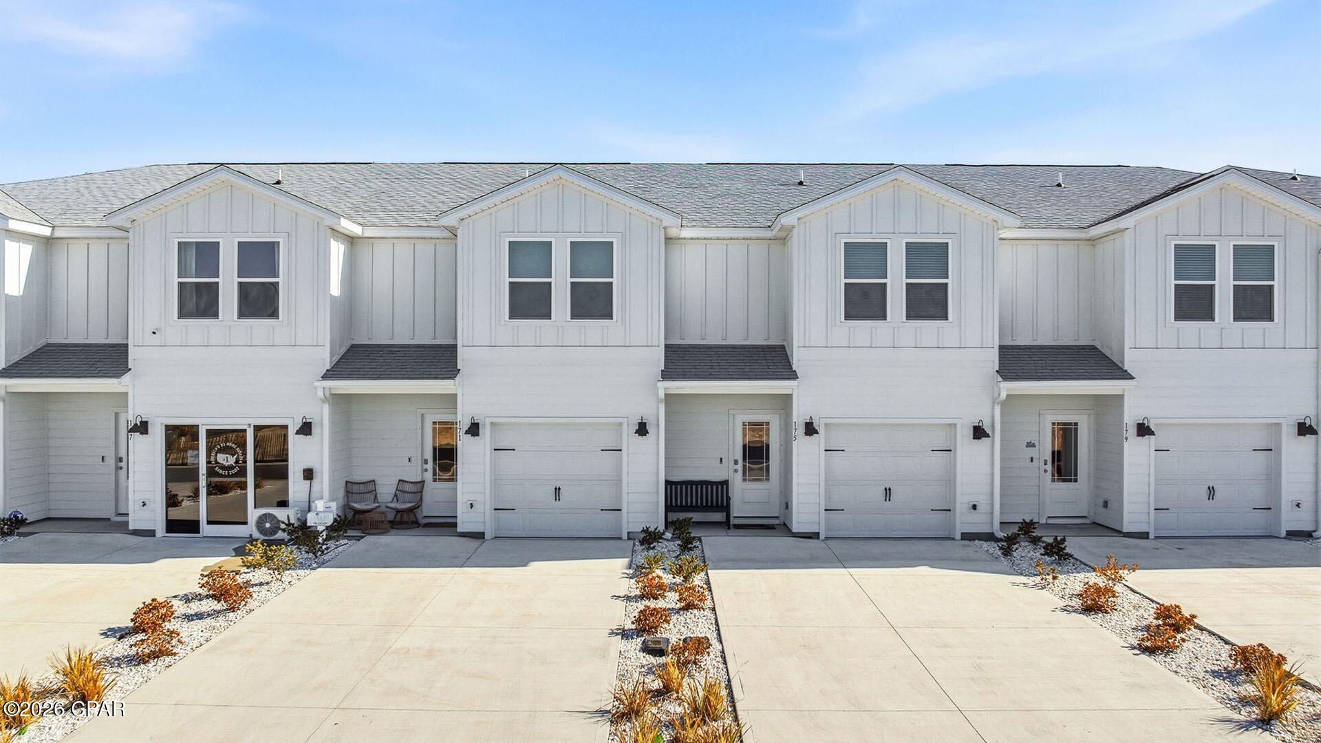 Welcome to 312 Sea Tern Lane, a new home at WindMark Townhomes located in the highly visited Port Saint Joe, Florida. The Sabal Townhome interior floorplan features 3 bedrooms and 2.5 bathrooms with a 1-car garage.
 
On the outside of these units, you will see quality Color-Plus Hardie Board exteriors which is uniquely engineered to stand up to the harshest elements from wind, rain, fire, freezing temperatures, and hail. Complemented by prairie-style doors and 30-year dimensional shingles. Convenience meets security with steel garage doors equipped with openers, weatherproof outlets, hose bibs, and Kwikset deadbolts on all exterior doors. The Windmark community features underground utilities making it less susceptible to damage from severe weather leading to fewer outages, quicker restoration, and more reliable service.
 
As you enter inside, you will feel right at home with beautiful EVP flooring at your feet, leading you to the open living room and kitchen or the spacious upstairs. In the kitchen and bathroom, you will find gorgeous quartz countertops, white cabinets with brushed nickel hardware, and stainless-steel appliances in the kitchen. Stay cool at the beach with energy-efficient cooling and heating systems, Low-E insulated windows with screens, and water-saving elongated commodes. For added security, every home comes equipped with a Safe Haven Surveillance system, Skybell doorbell, Honeywell thermostat, and DEAKO Smart Switches. Rest assured with a one-year builder's warranty from D.R. Horton and a ten-year structural warranty through RWC.
 
Enjoy all the amenities the WindMark Beach community has to offer complete with beautiful new homes, local food, shopping, boardwalks, and beach access! Windmark Beach amenities includes two pools, BBQ grills, 11 dedicated beach accesses, the village center, boardwalk, and is pet friendly! The community is golf cart friendly, and dogs are allowed on the beach in Windmark! Stop by our model home to experience WindMark Beach Townhomes today.
 
Located directly across from the Gulf, you will find beautiful beaches within walking distance, and local restaurants close by. These homes offer easy access to Tyndall Air Force Base (21.7 miles away), Panama City Beach (39 miles away), and downtown Port St. Joe (only 4 miles away).