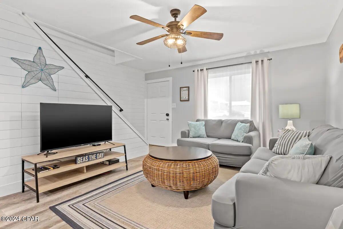 Available for rent November thru March. Renovated 2 bedrooms, 1.5 bathrooms, just steps away from the beach. Internet is included. Utilities up to $100 per month limit for electricity. Whether you're enjoying soaking up the sunshine rays and water of the beautiful Gulf of Mexico, or out and about to experience the premier shopping and entertainment destination in PCB, this is the perfect stay for you!