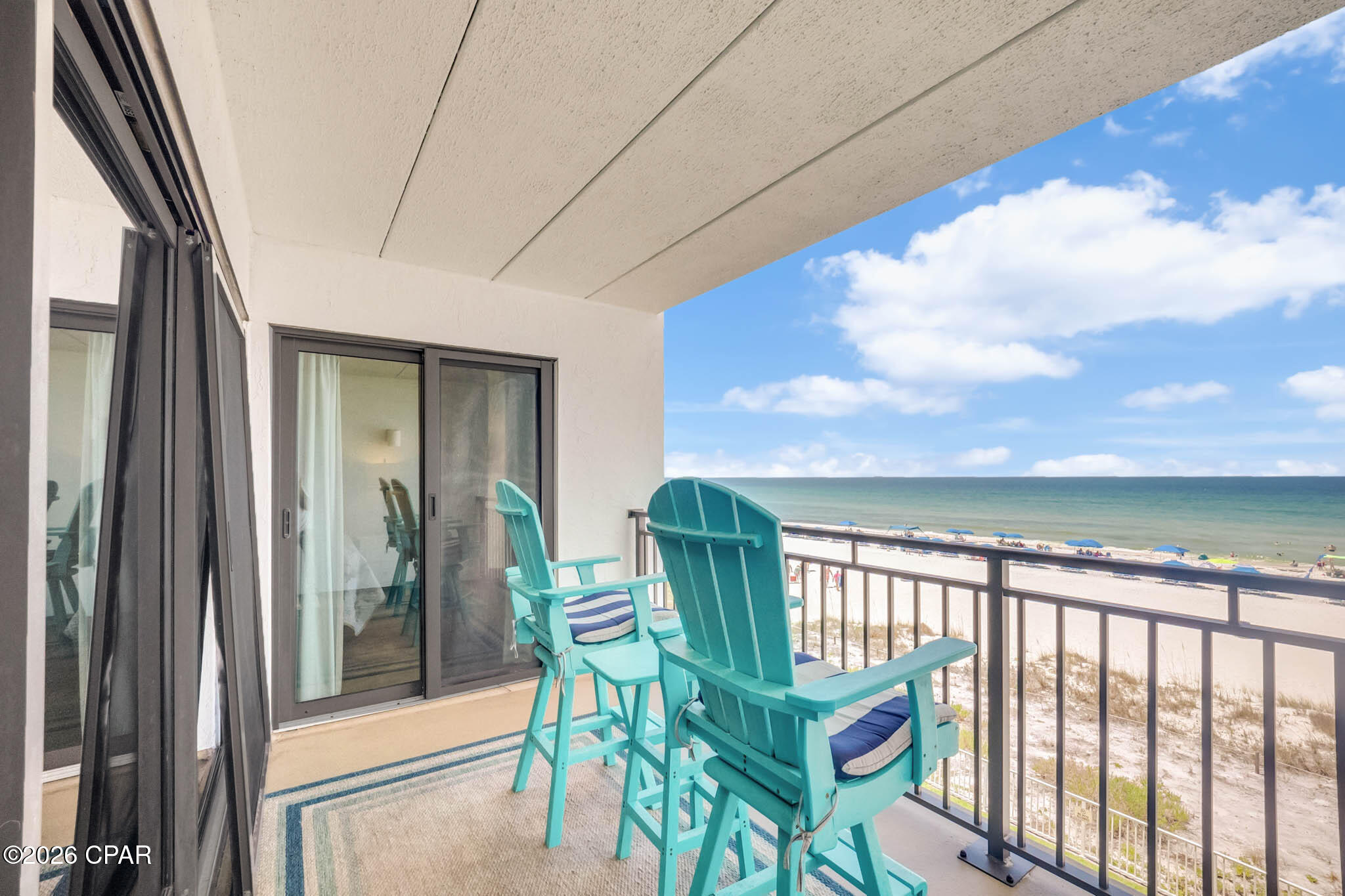 Rare opportunity to own a beachfront condo at Gulfgate! These highly desirable 2-bedroom, 2-bath units with Gulf front master doesn't come on the market often, making this an exceptional opportunity for both investors and beach lovers alike.

Located in one of Panama City Beach's sought-after low-density, mid-rise Gulf-front communities, this stunning condo offers breathtaking Gulf views, direct beach access, and the quieter, less crowded atmosphere today's vacationers are searching for. The spacious floor plan features an open living area, generous bedrooms, and a private Gulf-front balcony the perfect place to take in unforgettable sunsets over the emerald waters.

This condo offers excellent short-term rental potential, whether you're looking to expand your investment portfolio or own a vacation home that helps generate income while you're away. Gulf Gate has completed its recent milestone inspection updates and remains in good standing with current Florida building and legislative requirements, giving buyers added peace of mind. Quarterly HOA dues are $3,294.

With renovated beachfront inventory becoming increasingly limited and Gulfgate condos rarely becoming available, this is your chance to secure a piece of paradise in one of Panama City Beach's most desirable beachfront communities. Schedule your private showing today before this rare opportunity is gone.