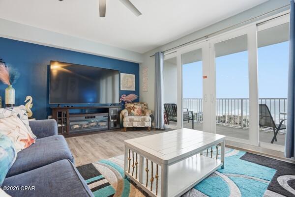This beautifully maintained Gulf-view unit offers sweeping views you can enjoy every day from your private balcony.

Inside, the open-concept layout is bright and welcoming, featuring a full-size kitchen with ample cabinetry, granite countertops, stainless appliances, and a stylish mosaic backsplash--perfect for preparing meals when you're not dining out. The condo comfortably sleeps six and includes two spacious bathrooms, making it ideal for full-time living, a second home, or a high-performing vacation rental.

Tile flooring in the main living areas, updated coastal décor, and a well-appointed primary bedroom create a truly turn-key feel throughout.

Located at Laketown Wharf, owners and guests enjoy a true resort-style experience with multiple pools, a lakefront boardwalk, a Gulf-view fitness center, onsite dining, nightly fountain and light shows, and direct beach access just across the street. The unbeatable location places you steps from restaurants, shopping, entertainment, and the iconic sugar-white sands of Panama City Beach.

HOA dues include water, sewer, cable, WiFi, and full access to all resort amenities (electric billed separately). With strong rental history, stylish updates, Gulf views, and an attractive price point, this condo stands out as an exceptional opportunity for personal enjoyment or continued rental success.