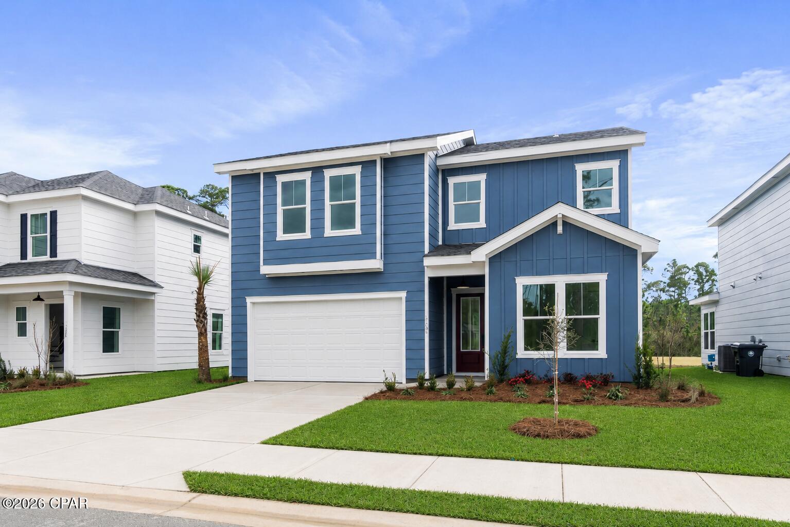 ESTIMATED COMPLETION DECEMBER 2026 & $15K FLEX CASH AVAILABLE! Welcome to The Eyrie, a thoughtfully curated new community where refined living, natural beauty, and everyday convenience come together. Nestled just off Mack Bayou, this intimate neighborhood encompasses 32 thoughtfully planned homesites, offering a rare sense of privacy, space, and connection to the surrounding landscape. A collection of mature live oak trees adds a distinctive character to the community, creating a beautiful natural backdrop & a sense of timelessness that is rarely found in a brand-new neighborhood. Ideally located just a short drive from the iconic 30A corridor, The Eyrie places you near some of the Emerald Coast's most cherished destinations while providing a peaceful, nature-inspired setting to call home. Designed to complement its surroundings, the community features a serene pond, natural landscaping, and earthy architectural tones that harmonize beautifully with the existing live oaks. Adding to the ease of coastal living, lawn maintenance is included in the HOA dues, allowing homeowners to enjoy a more carefree, low-maintenance lifestyle with less time spent on yard work & more time enjoying the area. The Chopin floor plan offers 5 bedrooms & 4 full baths, thoughtfully designed to accommodate both everyday living & effortless entertaining. A highly desirable first-floor bedroom provides flexibility for guests, a home office, or multigenerational living, while the open-concept main living area features soaring 10ft ceilings and abundant natural light. A bright and inviting sunroom provides a peaceful retreat with views of the surrounding natural setting.

The thoughtfully designed kitchen features ceiling-height cabinetry, quartz countertops, and a stainless-steel gas range with a vented hood. Quartz countertops continue throughout the home, creating a cohesive & elevated aesthetic. Upstairs, an impressive loft offers versatile additional space ideal for a media room, home office, playroom, or gathering area. The spacious primary suite features a tray ceiling & a well-appointed primary bath with a large tiled shower, double-bowl vanity, and walk-in closet. 3 additional bedrooms, 2 additional bathrooms, and an upstairs laundry room provide exceptional flexibility & convenience.

High-end finishes come standard, including a durable metal roof, impact-rated windows & doors, luxury vinyl plank flooring throughout all common areas & bedrooms, tiled bathrooms, smooth-finish drywall, and 8ft interior doors. During the design appointment, homeowners have the opportunity to further personalize their residence with thoughtfully selected finishes & available upgrades, creating a home that is uniquely their own.

Prices may vary based on lot selection & available upgrades. This listing reflects the base price of the home. Photos are representative & are not of the exact home. Home is not furnished.