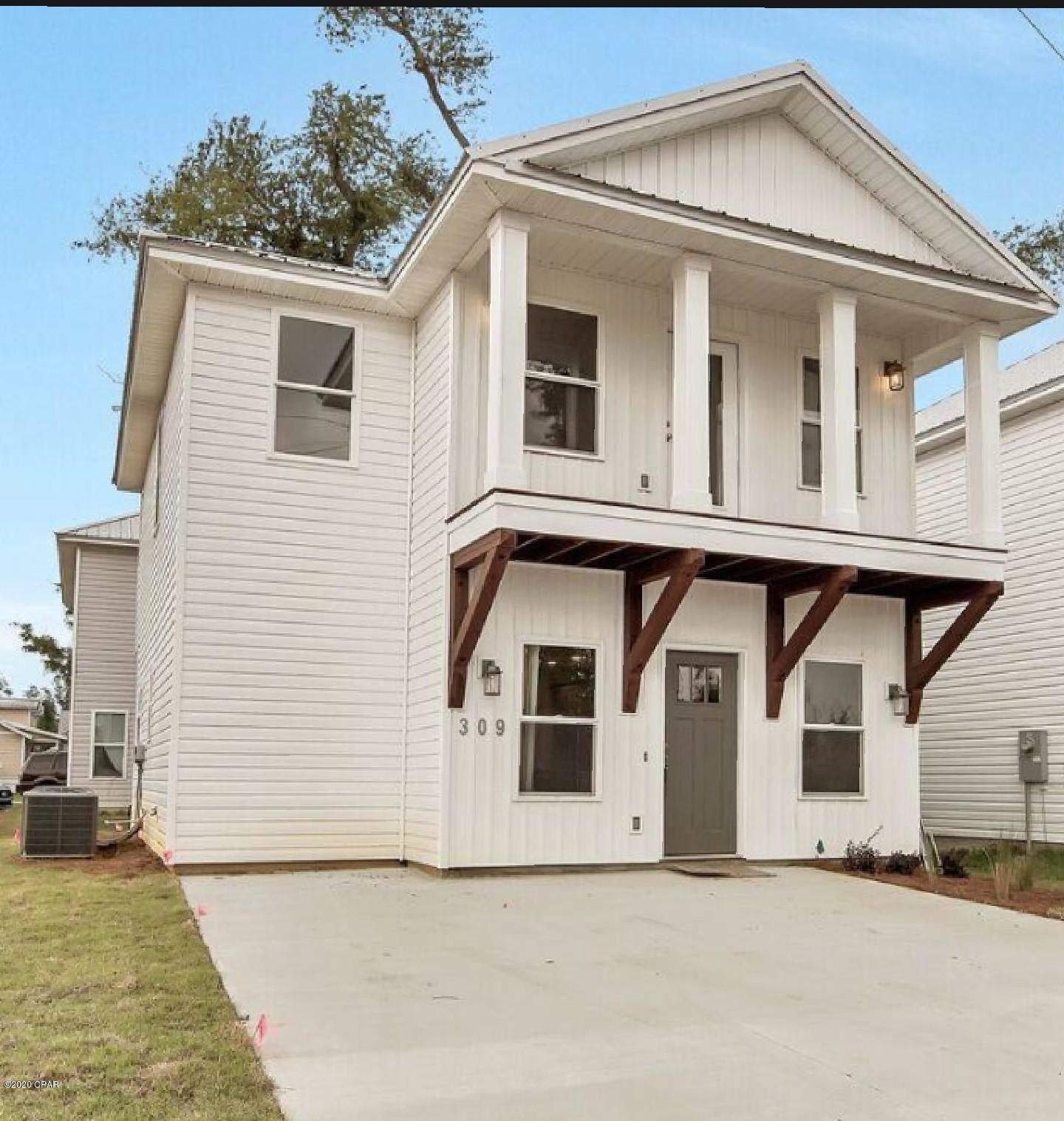 Beautiful New homes in a new community close to Tyndall AFB. This home is built with energy savings in mind. Metal Roofs, Custom cabinets, Quartz counter tops, tile, carpet in upstairs. This is one you don't want to miss. Community offers parks, paver streets and Lawn care is covered in your HOA Fees. Perfect Location and the price is right
