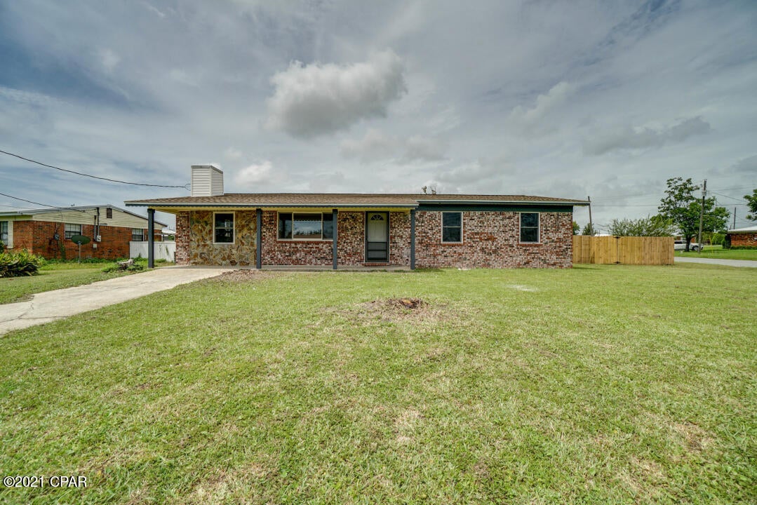 Welcome Home! This charming 3 bedroom, 2 bath home is located on a huge corner lot, close to Tyndall AFB, and in a family friendly neighborhood! This fully remodeled home has had recent upgrades to include - new roof, new kitchen, new countertops, appliances, fresh paint, new vinyl flooring throughout, updated bathrooms, and more! This home also features a wood burning fireplace in family room, eat in breakfast nook, and a huge fenced backyard!