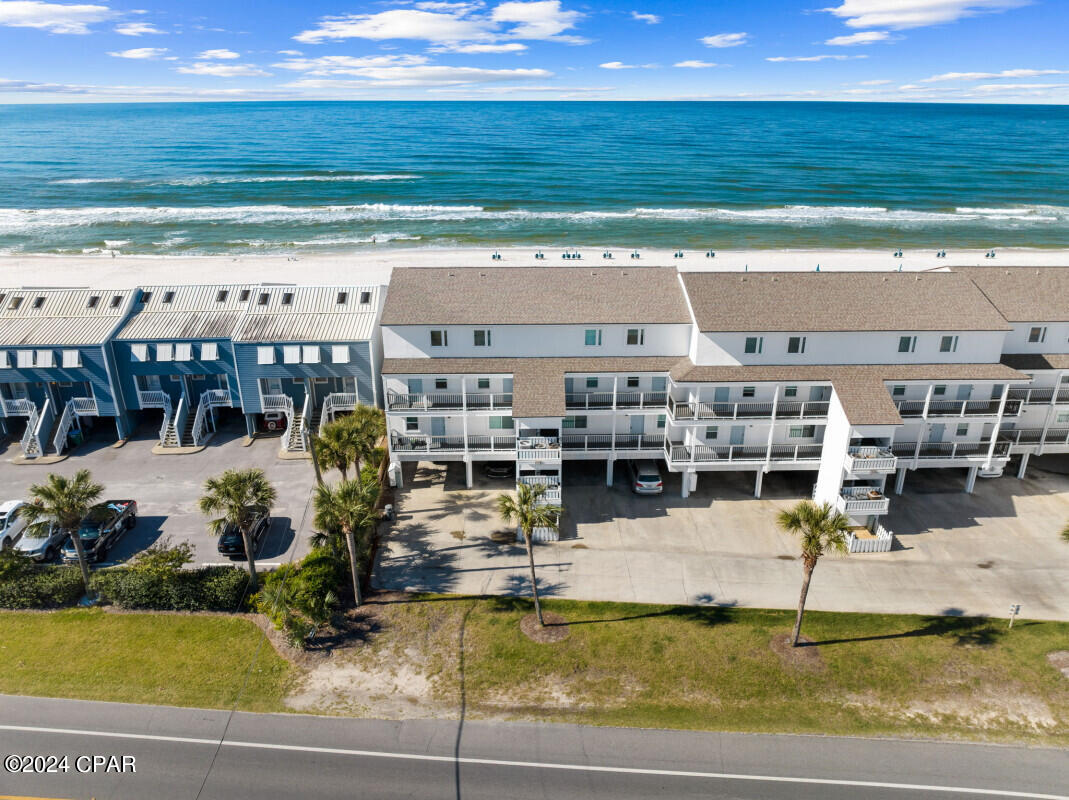 Lowest-priced unit for sale in Ramsgate Harbour! Unit 2 has beautiful updates including granite countertops, stainless steel appliances, shiplap walls & new light fixtures. Offered fully-furnished, this beachfront getaway has two separate gulf-front balconies, perfect for hearing the waves crash & enjoying marvelous views. The primary bedroom has its own private gulf-front balcony on the top floor. And there is a spacious gulf-front balcony located off the living room. Ramsgate Unit 2 is a top level, corner unit with all new sliding glass doors and windows throughout. Ramsgate Harbour offers an incredible location only 6 minutes from 30A. Ramsgate Harbour is known for its beach which spans 550ft across only 66 units in the development. The development also has a community pool, outdoor grills & covered parking.
