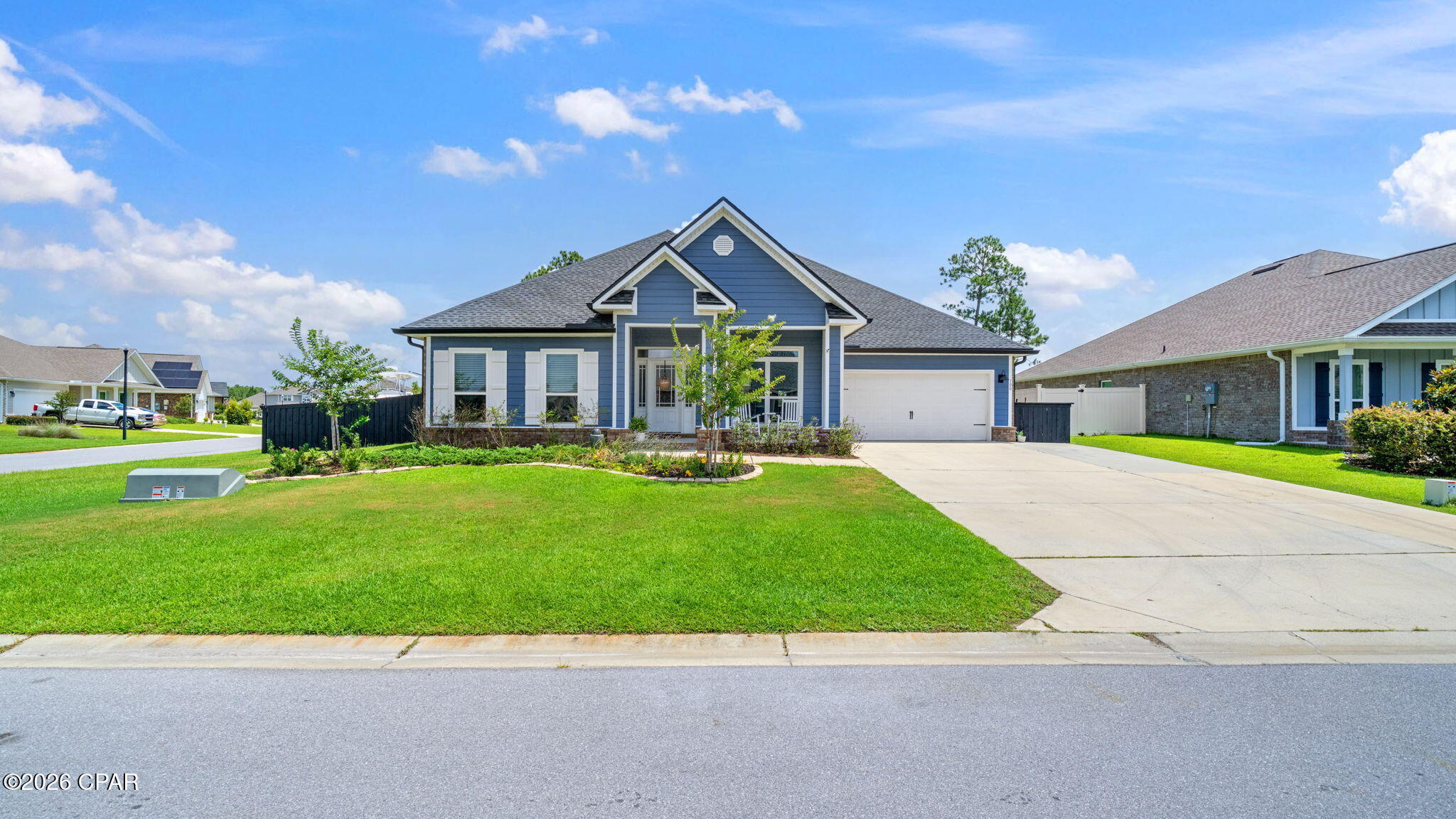 This stunning 5 bedroom 3 bath home sits on an oversized corner lot in a well established Panama City neighborhood and offers 3,131 square feet of thoughtfully designed living space. From the moment you walk in you are going to feel the difference that quality and care make.

The kitchen is truly the heart of this home featuring stainless steel appliances, modern cabinetry, and a generous island that makes meal prep and hosting a breeze. The open concept layout flows naturally into the living area creating a space that is warm, inviting, and perfect for gathering. Whether you are throwing a big get together or just enjoying a relaxed evening at home this floor plan delivers every time.

The owners suite is a true retreat offering a luxurious ensuite bath and private access to the outdoor patio. The additional flex space is a great bonus and works beautifully as a home office, playroom, or hobby room. Outside you will find a large fenced backyard with plenty of room to enjoy, plus ample parking for when you have guests over.

The neighborhood amenities are a standout feature as well with a 5,000 square foot resort style pool, a pavilion, and golf cart friendly streets. You are also conveniently located near ECP airport, shopping, dining, and the gorgeous beaches of the Emerald Coast making this location hard to beat.

This home also offers an assumable loan at 2.6% which is a fantastic opportunity. The seller is also offering flex money to help make this transition as smooth as possible. 

This one truly checks all the boxes and is absolutely worth a visit in person. Schedule your private showing today!

All measurements are approximate and should be independently verified. Buyer to verify all information deemed important.