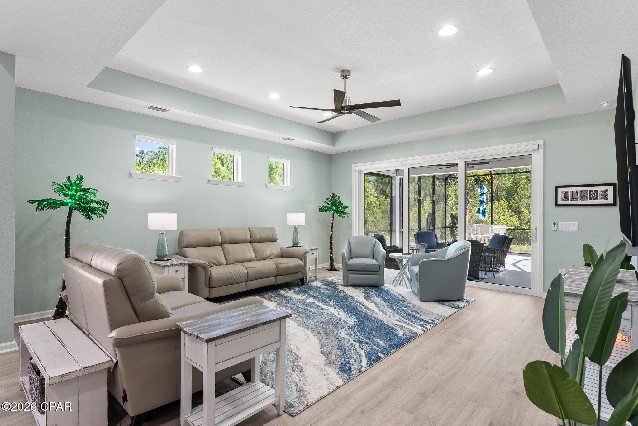 CURRENTLY UNDER CONTRACT, SELLER WILL CONSIDER BACKUP OFFERS.

Welcome to your private retreat in Latitude Margaritaville Watersound! Located on a rare oversized preserve lot in the quaint and highly desirable Phase 6A, this beautifully upgraded Tortola Villa offers the perfect blend of luxury, privacy, and low-maintenance living.

The sought-after Tortola floorplan is the only villa design featuring 2 spacious bedroom suites--almost like having two primary suites--plus 2.5 baths and a versatile flex room perfect for overflow guests, a home office, or den.

Step into the gorgeous upgraded kitchen featuring quartz countertops, tile backsplash, wine refrigerator, under and over cabinet lighting, custom pendant lighting, counter-depth refrigerator, pull-out shelving, water purifier at the sink, and so much more--designed for both everyday living and entertaining.

The open-concept great room is filled with natural light and showcases a full wall of sliding glass doors leading to the extended screened lanai with peaceful preserve views, epoxy flooring, and a hot tub that remains--your perfect outdoor oasis. Enjoy the rare oversized backyard and side yard offering privacy and space rarely found in villa living.

The primary suite is beautifully appointed with custom bath mirrors, a frameless glass shower door, and a custom sliding door leading to the spacious closet. Designer satin paint throughout the home adds an elegant, upscale finish.

Additional upgrades include pull-down attic stairs with attic flooring, whole-house water filtration system, HVAC Reme-Halo whole-house purification system, and some furniture available for purchase.

Peace of mind low maintenance with roof replacement and exterior paint covered by the HOA dues for replacement on a maintenance schedule. 10 year structural warranty from the original build date conveys to buyer. 

Latitude Margaritaville Watersound is a premier 55+ active adult community perched along the Intracoastal Waterway, just 7 miles from the Gulf of Mexico and the beautiful Emerald Coast beaches. Residents enjoy world-class amenities including the Paradise Pool, indoor lap pool, fitness center, pickleball, tennis, dog park, theater, restaurant, lively social events, live music, and the incredible Latitude Margaritaville lifestyle. Future Publix shopping center adjacent to the community and a state of the art medical facility coming 2027 within 5 miles of the community. 

Come live where every day feels like vacation!
