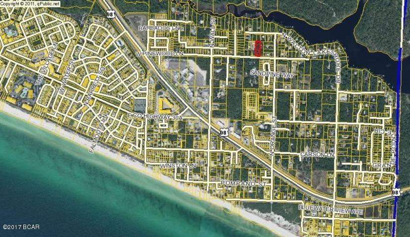 Over a 1/2 acre in BOOMING INLET BEACH, located next to Rosemary Beach/30A to the West, Lake Powell to the East.  Upscale shopping and restaurants, Public Beaches with facilities and 3 boardwalks to the South....all within walking distance!!  Just 10 minutes to Pier Park and 25 minutes to the Panama City Beach Airport.