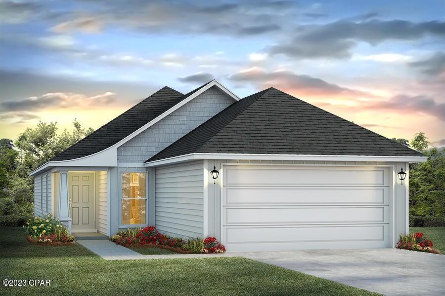 The Celeste floor plan is a 3-bedroom, 2 bathroom, 1,427 square feet open concept home. As you enter, you will notice the living room as the focal point of the home as it opens to the kitchen, hallway, and primary bedroom.

The main areas are made with beautiful EVP flooring and carpet in the bedrooms. The kitchen has granite countertops and shiny stainless-steel appliances including a stove, microwave, and dishwasher. The bathroom also has quartz countertops and EVP flooring, and the primary bathroom features a double vanity while the guest bathroom features a single vanity. Like all homes in Park Place, the Celeste includes a Home is Connected smart home technology package which allows you to control your home with your smart device while near or away.

On the outside you will see durable vinyl siding and the spacious 2 car garage. Each home has dimensional shingles with a 30-year warranty. Each yard is fully sodded and has plenty of room to enjoy activities with your family or friends. Our Park Place community features underground utilities making it less susceptible to damage from severe weather leading to fewer outages and more reliable service. Residents of Park Place can enjoy exclusive access an amenity center complete with a pool and playground for all to enjoy.

Whatever home you're looking for, you will find one at Park Place. Stop by the model home or schedule a tour online today!