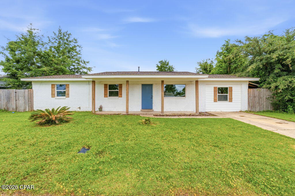 Located in the heart of Callaway, this beautifully updated home is just minutes from shopping, restaurants, the bay, and Tyndall Air Force Base. Remodeled in late 2024, the home features a warm, modern-boho style with an open-concept layout that feels bright and inviting. The kitchen offers stainless steel appliances, quartz countertops, and a large island overlooking the living room, making it a great space for everyday living or entertaining. Down the hall, you'll find three bedrooms, including the primary suite with its own bathroom, along with a guest bath. On the opposite side of the home is a fourth bedroom that would also make a great office, playroom, or flex space. A spacious laundry room is conveniently located nearby. Sitting on nearly a quarter-acre, the backyard offers plenty of room for a boat, RV, trailer, or other outdoor toys. There's also space for a garden, chickens, or whatever fits your lifestyle. If you're looking for an updated, move-in-ready home in a convenient location with plenty of outdoor space, this one is definitely worth seeing!