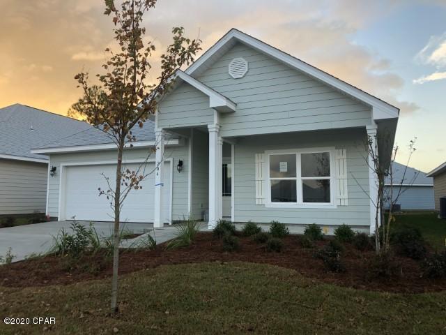 Welcome to Emerald Cove! This up and coming community is conveniently located on the East end of Panama City Beach. Living here would mean

that you are just a few short minutes from having your toes in the white sand of our beautiful Emerald Coast. The Rhett is a 4 bed, 2 bath, 2 car garage, open

layout floorplan with a large island in the kitchen overlooking the dining and living area. Interior features of the Rhett include elegant 9ft ceilings, gorgeous granite

countertops in the kitchen and bathrooms and vinyl flooring throughout the home with carpet in all bedrooms. This home comes standard with a Smart Home Technology package which includes a KwikSet keyless entry, Skybell doorbell,
automated front porch lighting, an Echo Dot device, and Quolsys touch panel which can be integrated to control your lighting,
thermostat, front door and so much more.
This home is being constructed with the Zip Sheathing system, providing greater protection than a traditional housewrap from
damages due to wind, rain, and extreme weather. A builder 10-year structural warranty is also included.
Pictures may be of similar, but not necessarily of subject property, including exterior and interior colors.
