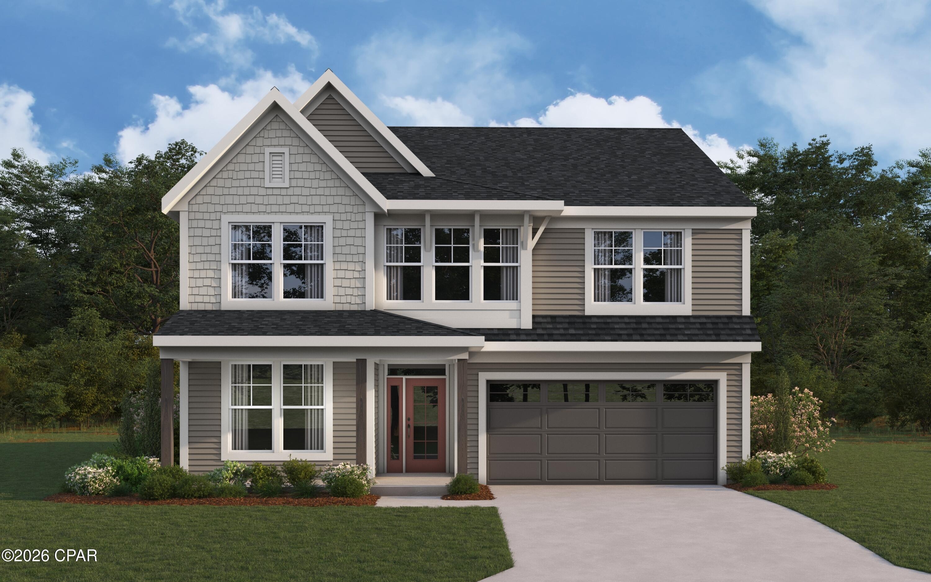 New construction by Fischer Homes in the beautiful Breakfast Point East community, featuring the stunning Ivy design. This unique plan offers 4 bedrooms, 3 full baths, and 1 half bath. The expansive family room is the perfect gathering space. Spacious open kitchen with a large island and walk-in pantry connects to the morning room, that walks out to the patio. The owner's suite is on its own level and features a spacious private bath and oversized walk-in closet. Included is a versatile recreation room that can be customized into a guest suite. The spacious 2-bay garage completes this exceptional home.