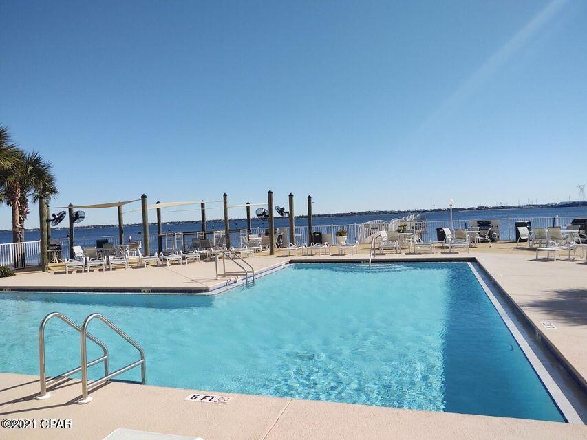 Welcome to the best kept secret on the beach!

This boating community sits directly on St. Andrews Bay and every unit has straight on views of the Bay from their living rooms and master bedrooms! This gated and private community does not allow short term rentals and features it's own Marina and Bayfront pool and clubhouse complete with a fitness center and community room. This spectacular unit is being sold unfurnished and has been meticulously maintained by the owner including new HVAC! The 5th floor offers spectacular views of the sunrise as well as the perfect height to enjoy the million dollar views from this condo! Schedule your private tour of this wonderful full time residence or second home today! Boat slips are available to rent or purchase in the Marina