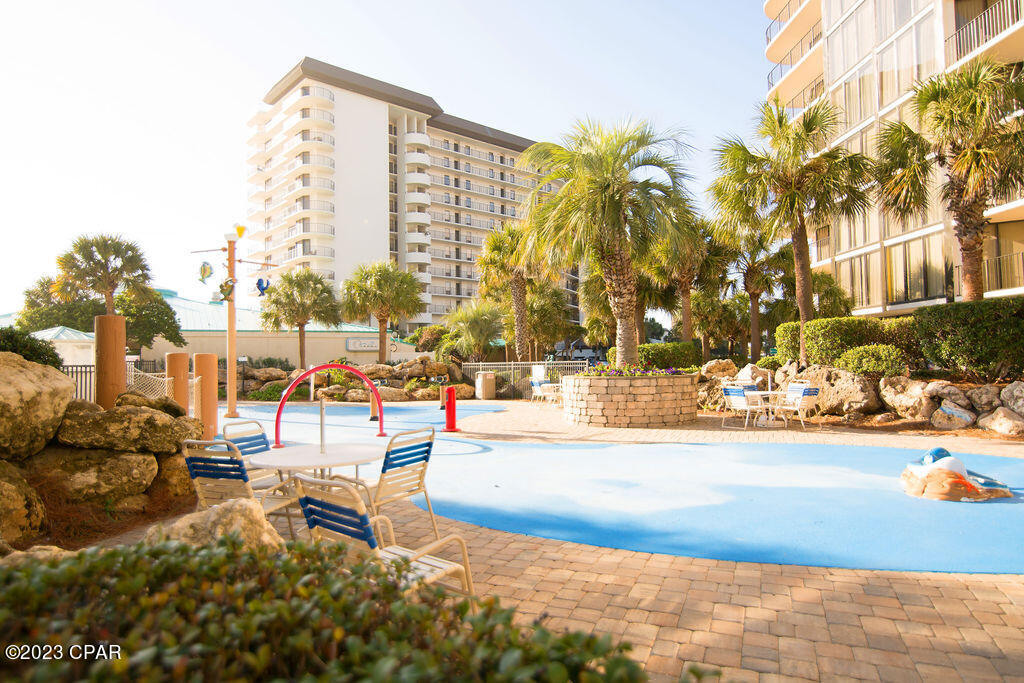 CURRENTLY UNDER CONTRACT, SELLER WILL CONSIDER BACKUP OFFERS. Extremely rare, low floor, and updated beautifully, this Leeward condo unit is one you are not going to want to miss! Part of the Edgewater complex, the Leeward and Windward condos are smaller and lower density but still have all the numerous amenities Edgewater has to offer!  Tennis, basketball, fitness center, pickleball, par 3 golf, on site restaurants, convention center, multiple pools and much, much more! This beautiful Gulf Front beach escape boasts new LVP flooring, full size washer & dryer, granite countertops, stainless appliances, updated lighting and furnishings, newly tiled guest shower, as well as a very rare Gulf Front master so you can wake up to endless beautiful views first thing in the morning! Extremely strong renter on a vacation rental program producing approx. 48k in gross rental revenue, this unit is ready to roll with current and future bookings already in place for the next owner. Come take a look at this very desirable unit in one of the most popular and longest running Beach Resorts in Panama City Beach!