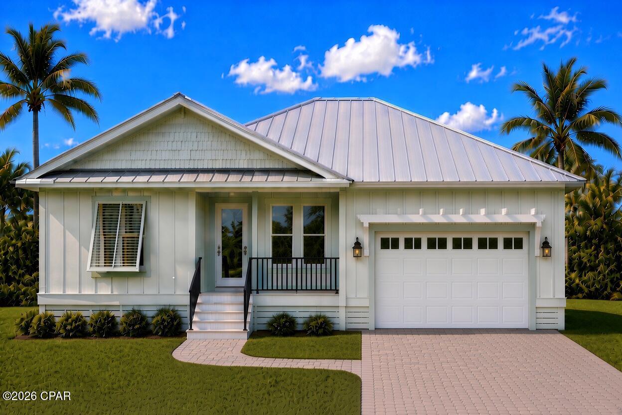 New Construction opportunity on the highly desirable West end of PCB. This quaint, gated community offers a resort style pool and is just a few blocks from the nearest public beach access. Situated 2 miles west of Hwy 79, this home will also be just moments to 30A and all that it has to offer! Take a quick golf cart ride to the popular Carousel Market to get your beach snacks and park right at the Laguna Beach access points!  This 3 bedroom/ 2 bath home will feature a large kitchen/ living/dining area perfect for entertaining with plenty of cabinet space and ample serving space on the counters and large kitchen island. The Primary bath will have a custom tiled shower, double vanity, private toilet room and large walk-in closet. Many builder upgrades are already included such as outdoor ceiling fans, irrigation, privacy fence and brick paved driveway. The buyer has the option to add a built-in electric fireplace, entertainment center, outdoor shower, spray foam insulation and many other customizable selections. This will be a custom-built home with the buyer picking out all colors and finishes. (With acceptable builder contract).