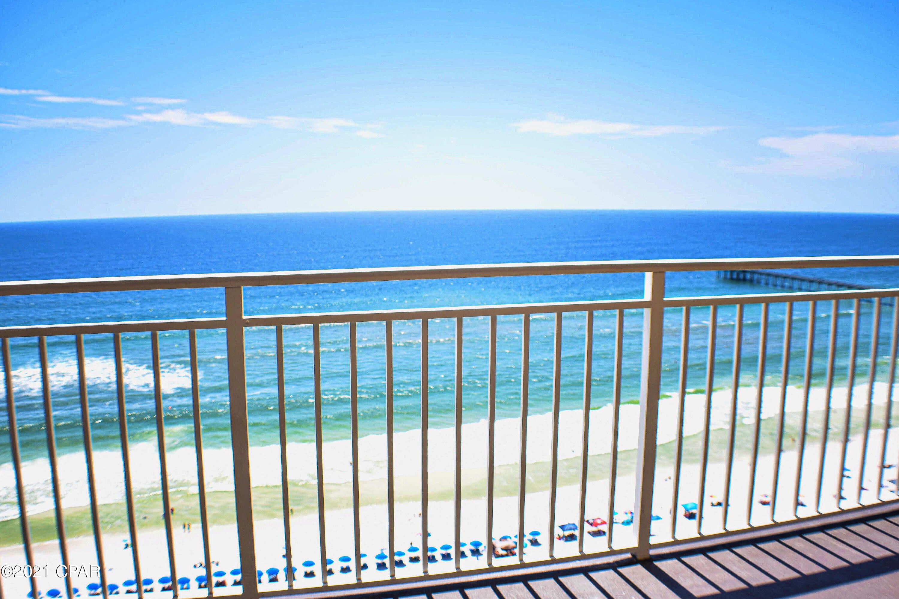 CURRENTLY UNDER CONTRACT, SELLER ACCEPTING BACKUP OFFERS.  Sellers say this unit will gross more than $40,000 this year!!  Fabulous and furnished 2 bed, 2 bath condo in the highly desirable Sterling Reef complex. Enjoy panoramic Gulf views from your living room, master bedroom & the balcony! This unit features an open floor plan with tile floors, granite countertops, owners closet, walk-in closets, & stacked washer/dryer. Sterling Reef features a gulf front pool, fitness center, elevators, a dedicated beach & a multi-level parking garage. You're also walking distance to many restaurants, Shipwreck Island Water Park, and a short drive to Pier Park and other shopping/dining destinations. Remember, life is good, but always better at the beach!!   All info is approx and must be ver