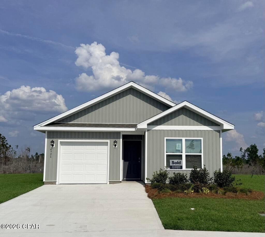 Welcome to the Bowen, a new floor plan located at Liberty in Panama City, Florida. The Bowen is a spacious single-story home floor plan just over 1,500 square feet with 4-bedrooms with 2-bathrooms, and a 1-car garage. Met with an inviting foyer, and a hall leading to the second and third bedrooms; with a full bathroom tucked in between. Also, upon entering the home you will have immediate access to the single-car garage, storage, and your laundry room. Just beyond the garage is your fourth bedroom that could also serve as an office. Each bedroom offers plenty of space and sizeable closets for organization.

As you continue to the end of the hall, you will find the remarkable open layout of the dining and living area meeting a beautiful kitchen. The kitchen includes granite countertops, stainless steel appliances, beautiful white cabinetry, and a peninsula perfect for serving guests and for additional seating. With natural light and nearby back door and patio access, the living and dining area are integrated perfectly to complete this space for you and your guests to enjoy. This plan offers easy maintenance in the main living area and all bathrooms with our engineered vinyl plank flooring.

The primary bedroom is tucked away off the living area. The elegant sunlight beaming in, this suite offers a serene retreat with close access to the patio from the living area. The primary bathroom features granite countertops and a large walk-in closet. In addition to all the features and amenities our Bowen Plan offers, each is built with our Smart Home technology package, designed to bring the ease and convenience of life right to your fingertips.

On the outside of this popular plan, you will see durable vinyl siding, a rear patio to enjoy the spacious back yard. Sidewalks line the neighborhood streets for you to enjoy the beautiful Florida weather. Our Liberty community features underground utilities making it less susceptible to damage from severe weather leading to fewer outages and more reliable service. Residents of Liberty can enjoy exclusive access to two amenity centers, complete with two pools, a children's splash pad, two playgrounds for endless fun, a well-equipped fitness center, two pickleball courts and a basketball court to name a few things. To learn more about this home for yourself, call us to get connected today!