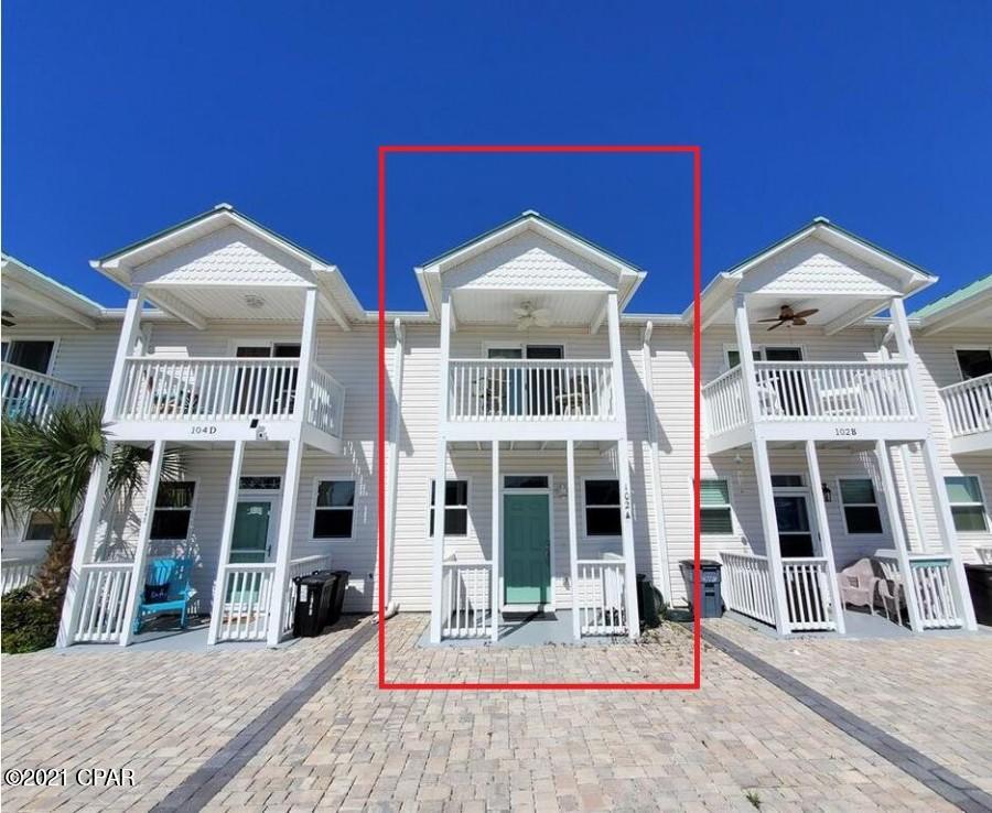 Great beachside townhouse in Mexico Beach that's being sold fully furnished and move in ready. Remodeled after Hurricane Michael with many nice features and upgrades. This is a spacious floorplan for a townhouse in this area and the entire downstairs is an open kitchen/living/dining area with plenty of room for entertaining and includes a half bath and nice back yard area. Short walk to the beach access at the end of the dead end street and you don't have to cross Hwy 98. This development does not have HOA dues and the home is in the X.02 flood zone. These homes make great vacation rentals, 2nd homes, or full time homes for those not wanting all the upkeep of a single family home.