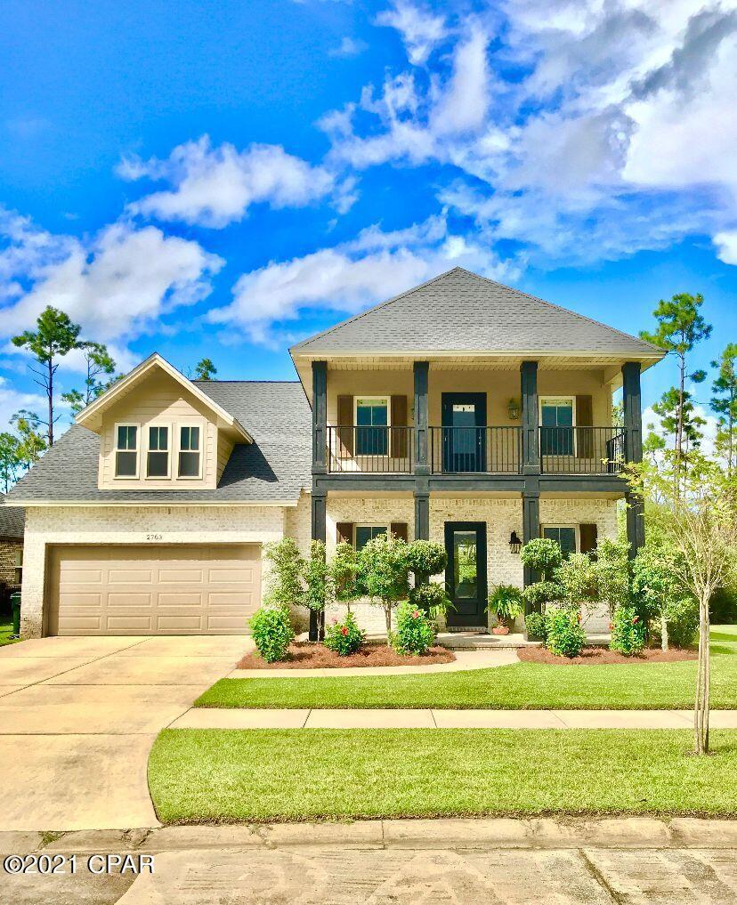 CURRENTLY UNDER CONTRACT, SELLER ACCEPTING BACKUP OFFERS.  Welcome Home! Beautiful custom built all brick home located in the highly desirable ''Hawks Landing'' neighborhood.  Custom inground pool with extended pool deck and pergola added in 2019.  The large lot backs up to a wooded area allowing for a private fenced open back yard with several fruit trees (orange, lemon, lime).  The home is located at the end of a quiet cul-de-sac with no traffic and is only a block from Bay Haven Charter Academy.  This five bedroom home is in immaculate condition and includes 10' ceilings, crown molding, custom linen drapes and bamboo shades.  The open living area comprises a family room with built in cabinets and electric fireplace. The huge open-concept kitchen has new Maytag appliances, ample cabinets, counter space and a custom-built island.  There is plenty  of room for a large dining table for all your big holiday get togethers.  The master bedroom and bath is located on the main floor with spacious walk-in closet, jacuzzi tub, separate vanities and a large walk in tiled shower.  Upstairs you will find the remining 4 bedrooms plus a bonus room and covered balcony (overlooking the front yard and neighborhood).  This quiet neighborhood is perfect for runs, walks and bike rides and this exceptional home is ready for you to enjoy!