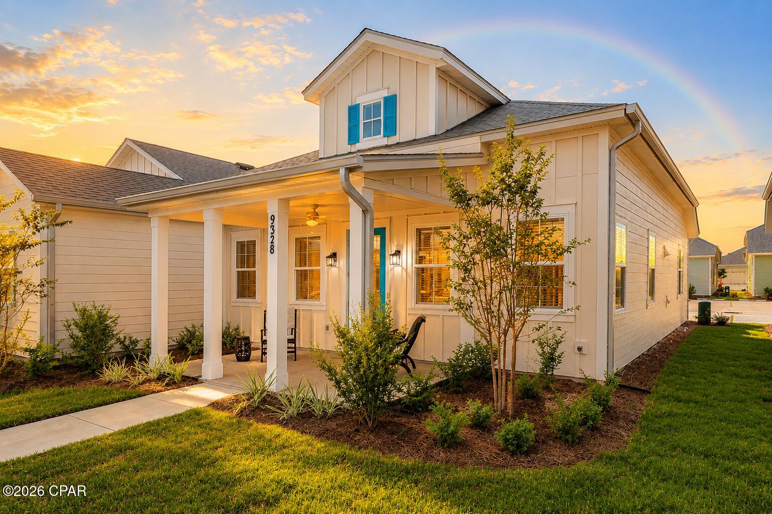 There is something satisfying about walking into a home where every decision has already been made... and every decision was just right!

Welcome to 9328 Caribbean Soul Way, a beautifully upgraded Bamboo in Latitude Margaritaville Watersound where nearly $50,000 in carefully selected builder upgrades transformed a beautiful home into something that feels unmistakably custom.

This isn't a home where someone simply checked the option boxes.

This is a home where someone envisioned how they wanted to live.

It begins the moment you step through the impact-glass front entry door. Taller eight-foot interior doors immediately change the scale of every room. Rich contemporary trim adds architectural character. Recessed lighting fills the kitchen, dining room, living room, primary suite and even the front porch with warm, inviting light, creating a home that feels open, elegant and welcoming.

Then you arrive at the kitchen.

Because every great home has one room where everyone naturally gathers.

Wrapped in stunning Level 6 Brittanicca quartz, surrounded by 42-inch designer cabinetry with crown molding, a contrasting Grey Hound island, full-height designer backsplash, stainless appliances, soft-close dovetail cabinetry, pull-out shelving, hidden trash storage and thoughtful organizational upgrades, this kitchen wasn't designed simply to cook meals.

It was designed to become the favorite room in the house.

Morning coffee becomes a ritual.

Family gathers around the island.

Friends never seem to leave.

And somehow the conversations always end right here.

The attention to detail continues throughout the home.

Luxury flooring replaces the interruptions of standard builder finishes, creating one seamless coastal palette from room to room. The owner's suite becomes a private retreat with quartz countertops, upgraded cabinetry, oversized designer tile extending all the way to the ceiling, a frameless glass shower enclosure and finishes that feel more boutique hotel than production home.

Yet the upgrades you notice aren't the only ones that matter.

The dedicated garage outlet. The upgraded electrical package. The additional lighting. The architectural trim. The details hidden behind the walls that make everyday living just a little easier because someone thought about them long before you arrived.

Here's the reality.

Anyone can buy a Bamboo.

Very few can buy one where someone else has already invested tens of thousands of dollars making every expensive decision for them so they can start smelling the roses!

Because after closing...

You can buy furniture.

You can decorate.

You can personalize.

But recreating this level of finish means months of decisions, thousands of dollars in upgrades and hoping your vision turns out this well.

Here...

It's already waiting.

This isn't just another new home in Latitude Margaritaville.

It's the one where someone already did all the hard work.

Now all that's left... is living your dream.
