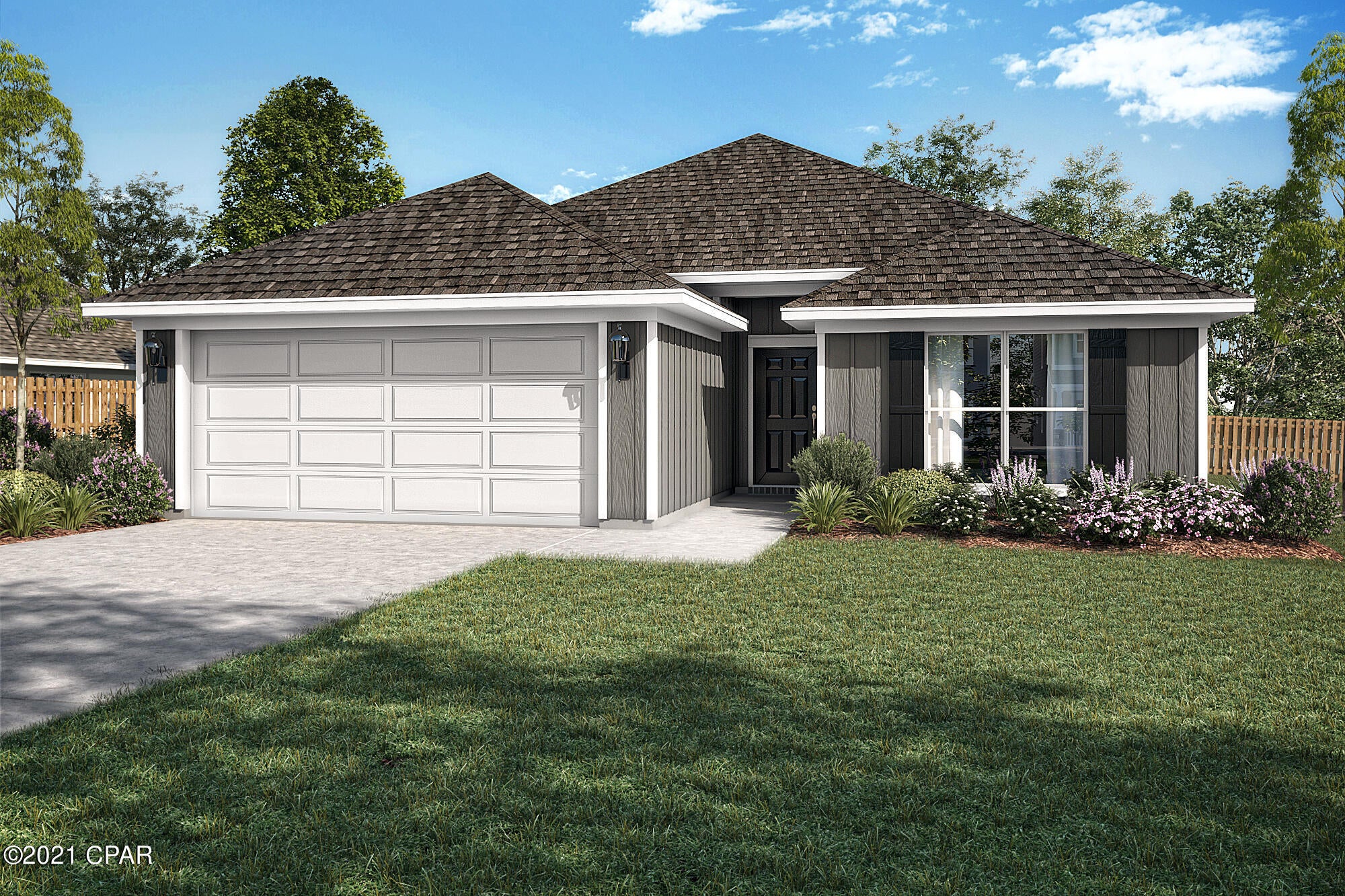 New construction by Truland Homes in the highly desirable Callaway Area! With 4 Bedrooms, 3 Baths, this Rushmore open floor plan home is a must-see, with a stunning interior featuring 10' high ceilings in the main living areas and a 9' tray ceiling in the master suite. Luxury Vinyl Plank floors, granite countertops, and so much more are found throughout the home. The exterior boasts of Hardi Board on all four sides, Tankless Gas Water Heater, and a completely landscaped yard with a sprinkler system. Offering added innovative technology and convenience, this home is equipped with a SMART Things hub, a Ring security doorbell, a Samsung tablet, and a Nest energy-efficient thermostat. Conveniently located to shopping, recreational parks, schools, and Tyndall Air Force Base.2.5