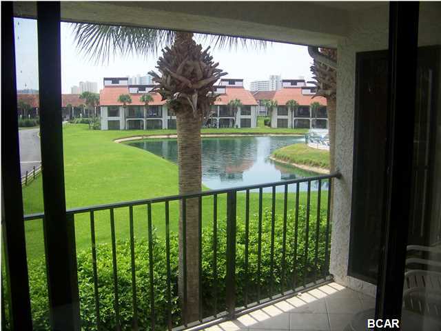 EDGEWATER BEACH RESORT! This rare 3 bedroom/3 bath Tennis Villa comes fully furnished. Great unit for the family or as a rental. This oversized unit overlooks one of the many pools and the pond. This unit is also across the street from the tennis courts. Edgewater Beach Resort offers a multitude of options for the entire family while vacationing on Panama City Beach. Stay as busy as you want with the onsite Par-3 Executive 9-hole Golf Course, State of the Art Plexicushion Tennis Courts, Wellness & Fitness Center, 11 swimming pools, and water sports! You may choose to simply relax and lay around on the white sandy beaches and indulge in one of the many dining options on site including Ocean's Bar & Grill, Edgie's Corner Market (Starbucks & Ice Cream) or even Pizza Hut! Many other  dining options are offered across the street along with an arcade, bowling, and roller skating! Edgewater is located just four miles from the beautiful new Pier Park shopping center. Whatever your desire, Edgewater offers the greatest variety of activities on Panama City Beach. All info & measurements are approximate and must be verified by buyer.