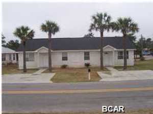 Two bedroom, two bath half of a duplex in quiet neighborhood at west end of Panama City Beach built in June 2000. Wonderful neighborhood, close to the beach. All electric with central Heat/Air. Each bedroom has a private bath. Appliances include refrigerator, dishwasher, washer and dryer. Unit has wood back deck and private, fenced yard. Tenant pays all utilities. Pets allowed with fee; breed restrictions apply.