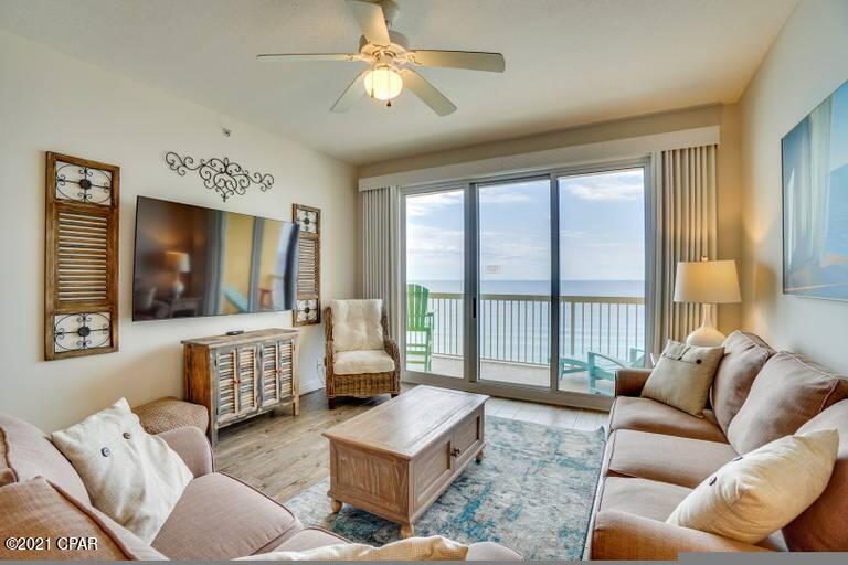 CURRENTLY UNDER CONTRACT, SELLER ACCEPTING BACKUP OFFERS If you're looking for a gorgeous turn-key condo in the most popular resort in Panama City Beach? You just found it! This Amazing 2BR/2BA plus Bunk Room condo at Calypso is ready for you!!!  Stainless steel appliances, tiled backsplash, updated flooring and much much more...!!! Wake up in your spacious Gulf front master bedroom and enjoy the Spectacular View of the beautiful white sand beach and emerald waters of the Gulf of Mexico. You or your guests will relax in comfort as this unit feels and sleeps like a three Bedroom condo. Calypso Resort features fabulous amenities and truly has the best location on the beach!!! You are within walking distance to plenty of great shops, restaurants and attractions, not to mention all of the wonderful hosted events there as well. So come see for yourself all that this unit and Calypso has to offer. All dimensions are approximate and should be verified if important.