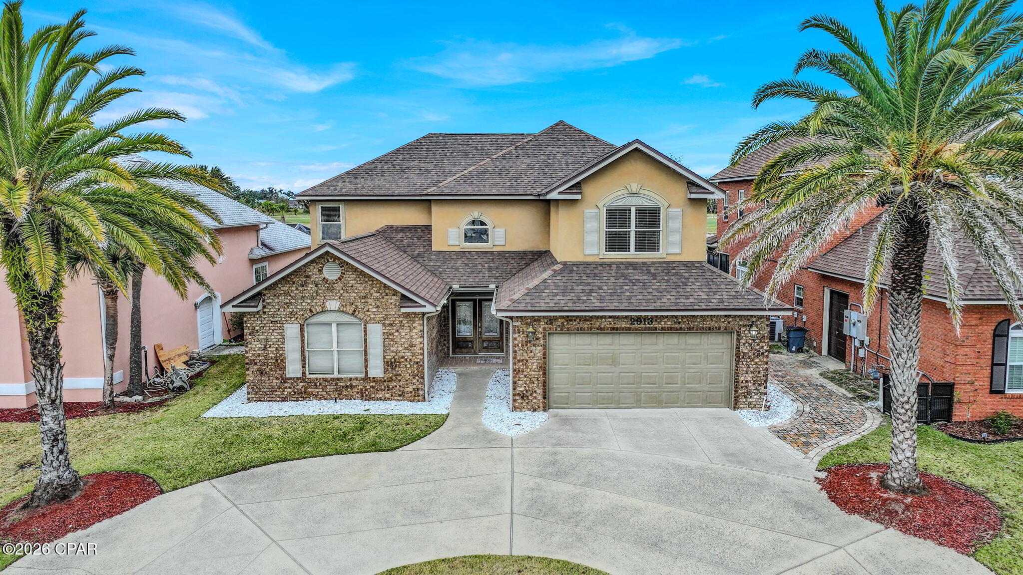 Welcome home to 2913 Country Club Drive in Panama City! This spacious 5-bedroom, 4.5-bathroom home + Bonus room!  offers comfortable living in an established neighborhood conveniently located near shopping, dining, schools, and Tyndall AFB. Featuring a functional floor plan with generous living areas, this home provides plenty of room for relaxing or entertaining. The kitchen offers ample cabinetry and counter space, while the bedrooms are generously sized with great natural light. With five true bedrooms and four full bathrooms, there's space for everyone, guests, or a home office setup. Step outside to enjoy the backyard, perfect for gatherings, pets, or unwinding after a long day. Whether you're a growing household, multi-generational buyer, or investor, this home presents a rare opportunity in a convenient Panama City location. Homes with this much space don't last long--schedule your private showing today!  photos are virtually staged..