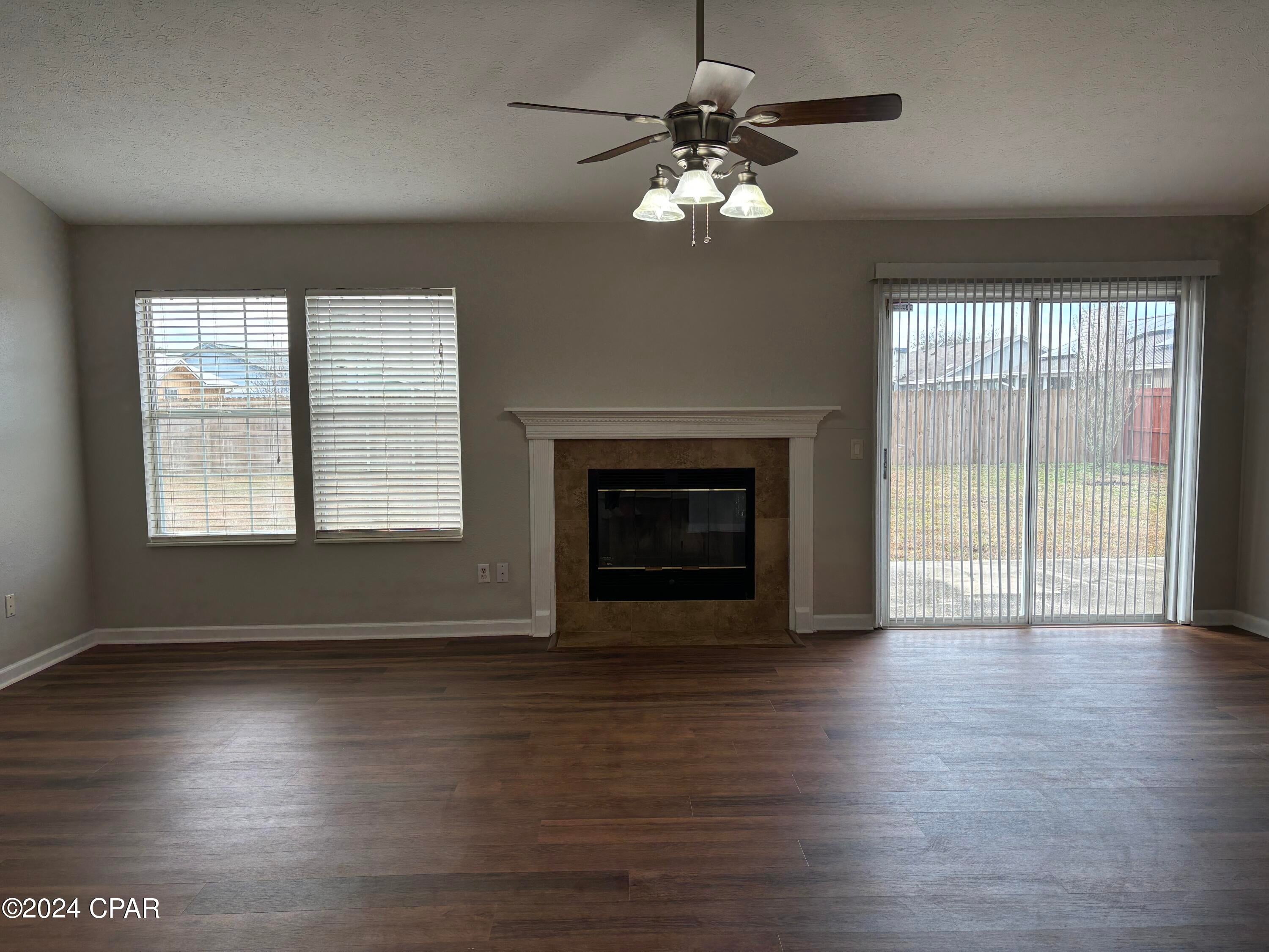 Nice 3bd 2ba home for lease in Callaway Point subdivision. Just painted. New vinyl plank throughout. Freshly painted. New appliances. Wood burning fireplace. Kitchen open to family room; Master bedroom has a bonus nook/office/nursery off to the side - see pics. Close to Tyndall AFB W/D hook-up. 2 car garage. Pets negotiable, restrictions apply. $500 pet deposit required, pet rent also required,  $20 for each dog and $25each cat.
