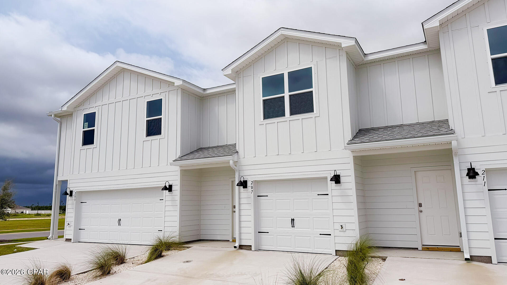 Welcome to the Salt Creek Townhomes located in the highly visited Mexico Beach, Florida. Salt Creek is located right on the edge of Bay County, you will find beautiful beaches of the Gulf of Mexico within walking distance, and local restaurants and shopping close by. These homes offer easy access to Tyndall Air Force Base (just a 15-minute drive), Panama City Beach (30 minutes away), and downtown Port St. Joe (only 20 minutes away).

At Salt Creek, we have the Sabal Townhome which features 2 floor plans, an interior and exterior unit. These thoughtfully designed townhomes offer either 4 bedrooms and 2.5 bathrooms or 3 bedrooms and 2.5 bathrooms. The single townhome has a 1-car garage, and the exterior unit has a 2-car garage.

On the outside of these units, you will see quality Color-Plus Hardie Board exteriors, complemented by prairie-style doors and 30-year dimensional shingles. Convenience meets security with steel garage doors equipped with openers, weatherproof outlets, hose bibs, and Kwikset deadbolts on all exterior doors.

As you enter inside, you will feel right at home with beautiful EVP flooring at your feet, leading you to the open living room and kitchen or the spacious upstairs. In the kitchen and bathroom, you will find gorgeous quartz countertops, white cabinets with brushed nickel hardware, and stainless-steel appliances in the kitchen. Stay cool at the beach with energy-efficient cooling and heating systems, Low-E insulated windows with screens, and water-saving elongated commodes.

For added security, every home comes equipped with a Safe Haven Surveillance system, Skybell doorbell, Honeywell thermostat, and DEAKO Smart Switches. Rest assured with a one-year builder's warranty from DR Horton and a ten-year structural warranty through RWC. Our Salt Creek community features underground utilities making it less susceptible to damage from severe weather leading to fewer outages and more reliable service.

Escape the hustle and bustle with a peaceful community atmosphere free from heavy traffic and short-term rentals. Welcome to Salt Creek - where coastal living meets modern comfort.