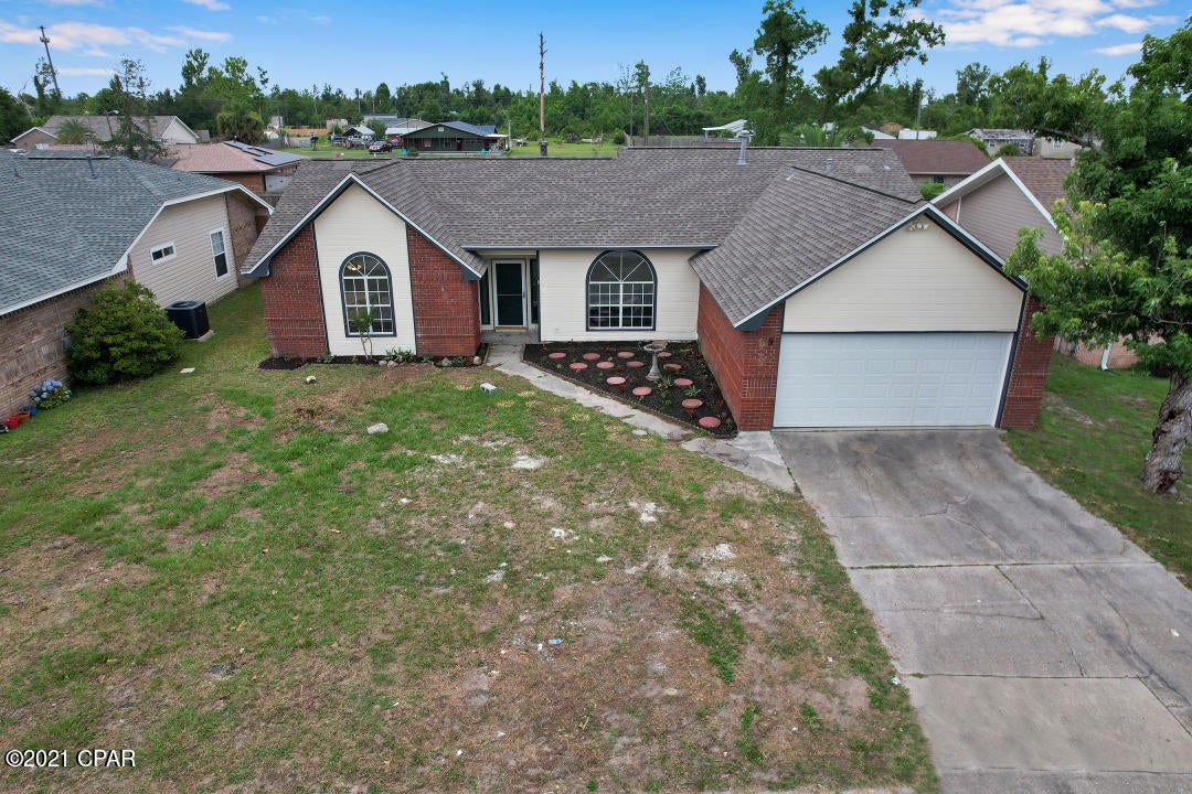 Welcome Home!  This charming and spacious 3 bedroom, 2 bath home is close to Tyndall Air Force Base and located in a cul-de-sac of great family friendly neighborhood! This split floorplan home has had recent upgrades to include - new kitchen countertops, updated appliances, resurfaced kitchen cabinetry, fresh paint and luxury vinyl plank flooring throughout, new countertops in both bathrooms and the stone wall feature in the master bath is a MUST SEE!  This home also features a wood burning fireplace in living room, a formal dining room, eat in breakfast nook, new HVAC, and a huge backyard, great for entertaining! Call today to view your new home!