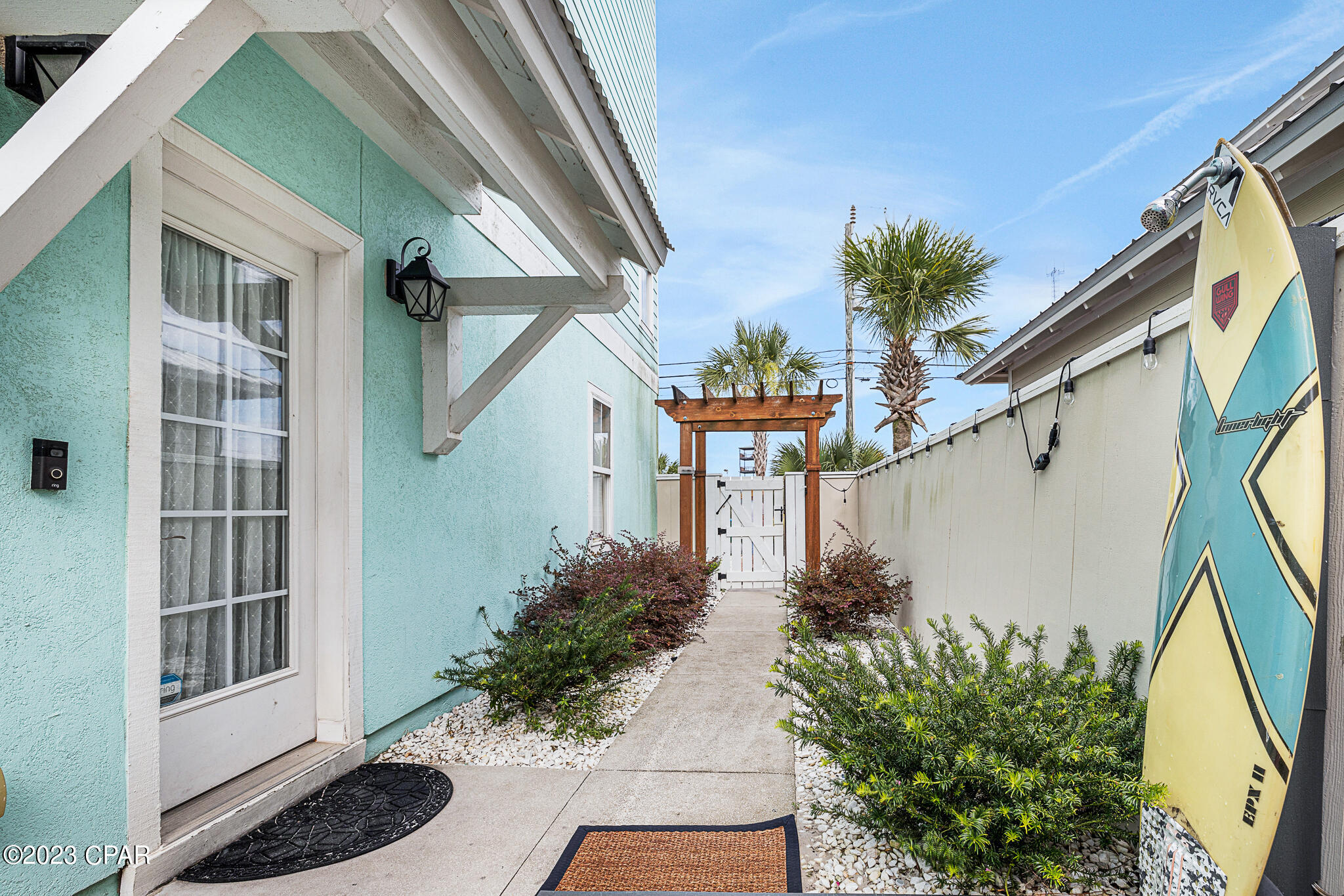 PRIVATE HEATED POOL. GULF VIEWS. NO HOA.
621 Lyndell Lane B is a fully furnished, turn-key vacation rental opportunity in Panama City Beach, Florida, featuring three bedrooms, three-and-a-half bathrooms, three levels, a private elevator, a two-car garage, and a heated saltwater pool. Located approximately one block from the beach near M.B. Miller County Pier, the property offers convenient access to the Gulf and nearby Panama City Beach attractions.
The first floor includes a primary suite with a private bathroom and a separate exterior entrance leading directly to the pool area. The second floor features the main living space, including the living room, dining area, kitchen, half bathroom, and a balcony with Gulf views. The third floor includes the laundry room, a spacious bunk room, and a second primary suite with a private balcony overlooking the surrounding area and the Gulf.
The property is being sold fully furnished and turn-key, with no HOA. Nearby destinations include M.B. Miller County Pier, Goofy Golf, Shipwreck Island Waterpark, restaurants, and local golf cart and scooter rental businesses.
All information is deemed reliable but not guaranteed; buyer to verify if important.
Seller has directed that subject-to, owner-financing, mirror-wrap, and wraparound mortgage offers will not be considered.