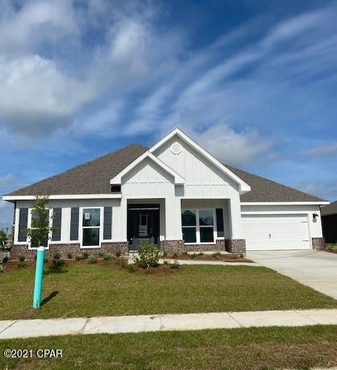 This is the 5 Bed/3 Bath McKenzie floorplan. This home has a large covered front porch and as you enter, the entry divides the study from the formal

dining room. Down the hall is the kitchen featuring a large pantry, an island and counter bar that overlooks the breakfast area and family room. Bedroom 1

features separate access to the back covered porch as well. The main bath features a linen closet, dual sinks, a separate shower and large tub as well as a large

walk in closet. Interior features include: granite countertops in the kitchen and bathrooms, 9' ceilings, orange peel textured walls, shaker styled cabinets, and LVP

flooring through the home with carpet in bedrooms. A standard Smart Home package includes a KwikSet keyless entry, Skybell doorbell, automated front porch lighting, an Echo
Dot device, and Quolsys touch panel which can be integrated to control your lighting, thermostat, front door and so much more.
A builder 10 year structural warranty is also included.
Pictures, photographs, floor plans, elevations, features, colors and sizes are approximate for illustration purposes only and will
vary from the homes as built. Home and community information including pricing, included features, terms, availability and
amenities are subject to change and prior sale at any time without notice or obligation. For Move-In/Completion Estimates:
Ready dates are estimates only. Timing of completion of construction and buyer move-in are subject to contingencies
contained in home purchase agreement and governing jurisdictions issuance of a certificate of occupancy, and may change
due to forces majeures and other delays or disruptions outside the reasonable control of the Builder