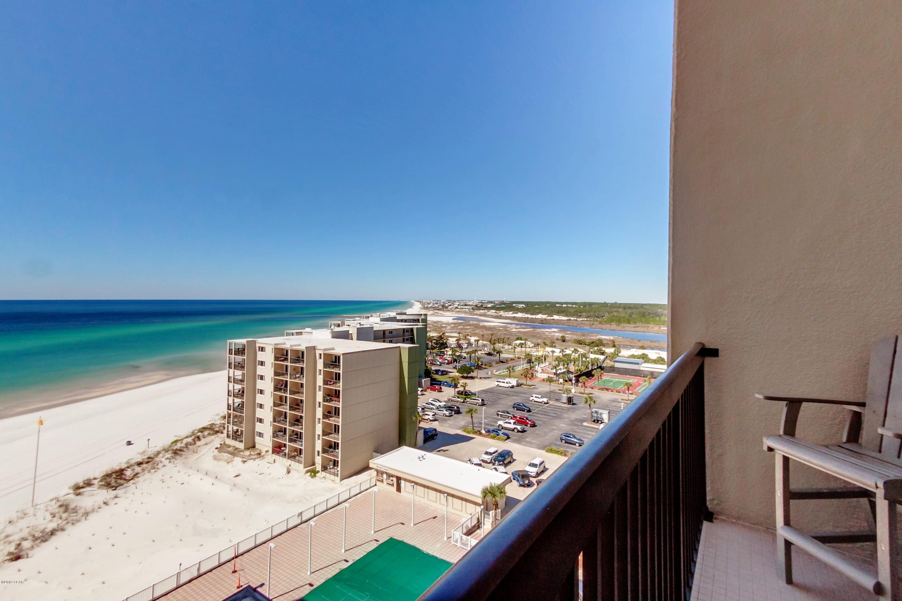 You can not help loving this darling unit on the 9th floor of Pinnacle Port with Gulf Views from the living room.  Updated and ready for  a nw owner.  You won't be sorry you checked this out.  Pinnacle Port is a hidden gem of a property swimming pools, tennis courts and beautiful peace and quiet to enjoy your time off.