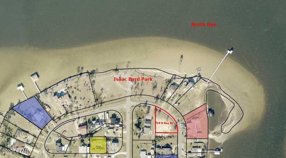 Imagine building your dream home on a spacious half-acre-plus homesite overlooking North Bay. The seller has already completed a major step by bringing in fill dirt to support an elevated build--positioned perfectly to capture breathtaking water views while saving you significant upfront costs.

With ample room to design and create, this property offers endless possibilities. Thoughtfully designed house plans from the seller are also available, providing a great starting point if desired.

Tucked away in a peaceful, low-traffic setting, this location offers the kind of serenity that's hard to find. Just steps away, Isaac Byrd Park features a bayfront playground, covered picnic areas, and open green space for both kids and pets to enjoy. It's also an ideal launch point for kayaking or paddleboarding--perfect for embracing the coastal lifestyle.

With no HOA restrictions, you'll have the freedom to bring your boat, RV, and fully enjoy your property your way.