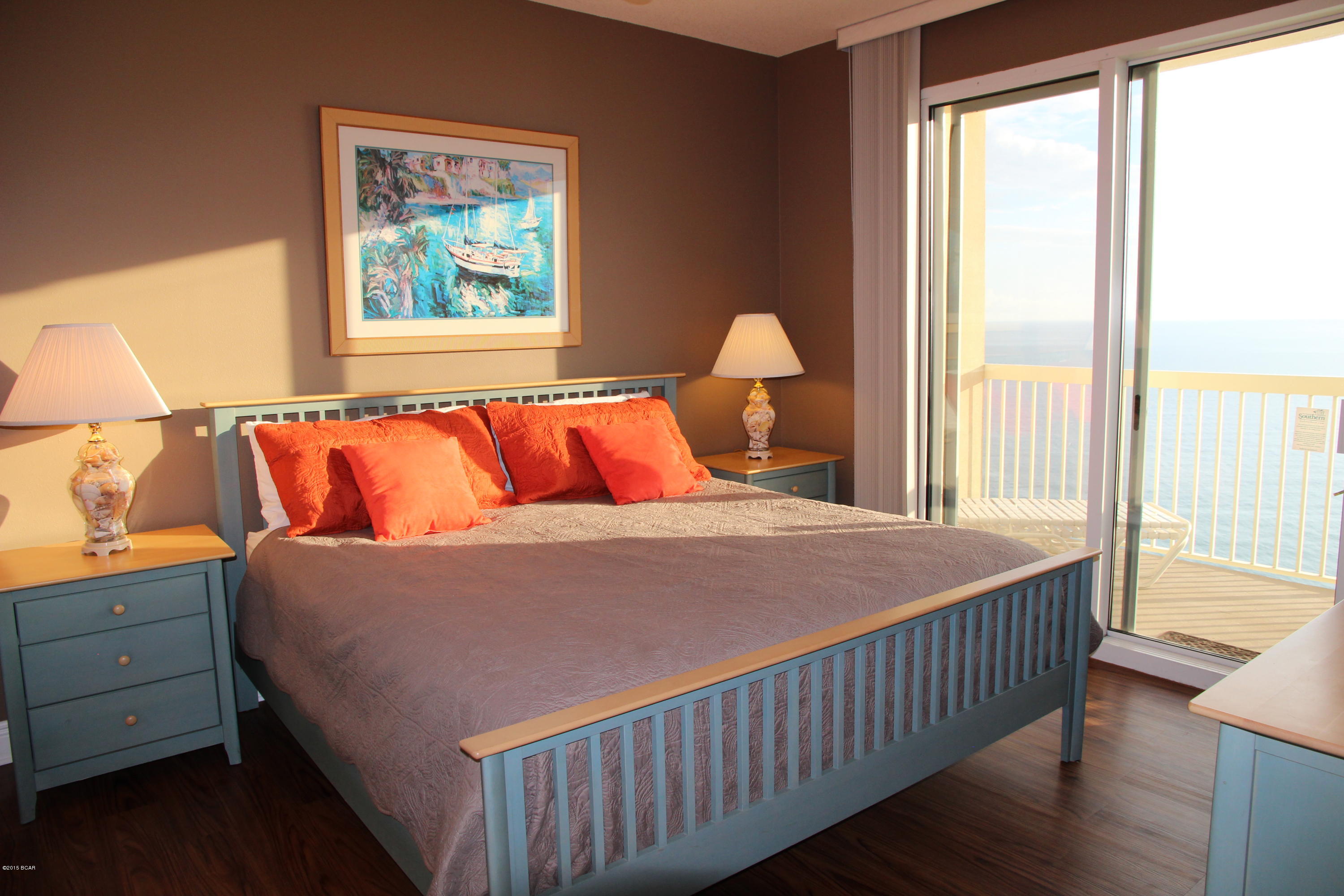 BEST 1BD FLOORPLAN STYLE IN CELADON.  This is the 1bd plus bunkroom that has the MASTER BEDROOM ON THE GULF.  The bunkroom is huge, it has a window and a door (I have seen this style with a queen size bed in the bunkroom).   All tile throughout.  Very nicely decorated.  Great color.  Tiled backsplash.  AC replaced in 2010, Hot water heater replaced in 2012.  Make sure this has one makes it on your list.