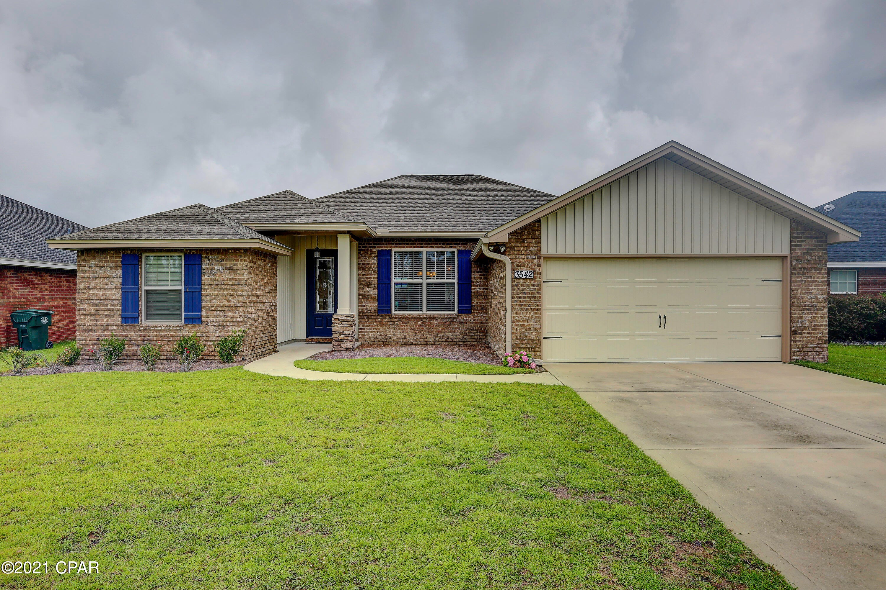 Beautifully maintained 4 bedroom home in Azalea Place. The front entrance opens up to the living, dining, & kitchen spaces. Interior features include LVP flooring, granite counter tops, crown moulding, & a split bedroom plan. Kitchen includes stainless steel appliances,oversized sink, large kitchen island, & 2-toned cabinets. Master suite includes a tray ceiling, double closets in the bath, double vanities, garden tub, & separate shower. Exterior of home includes a fully fenced back yard, large screened in porch, and 2-car garage.