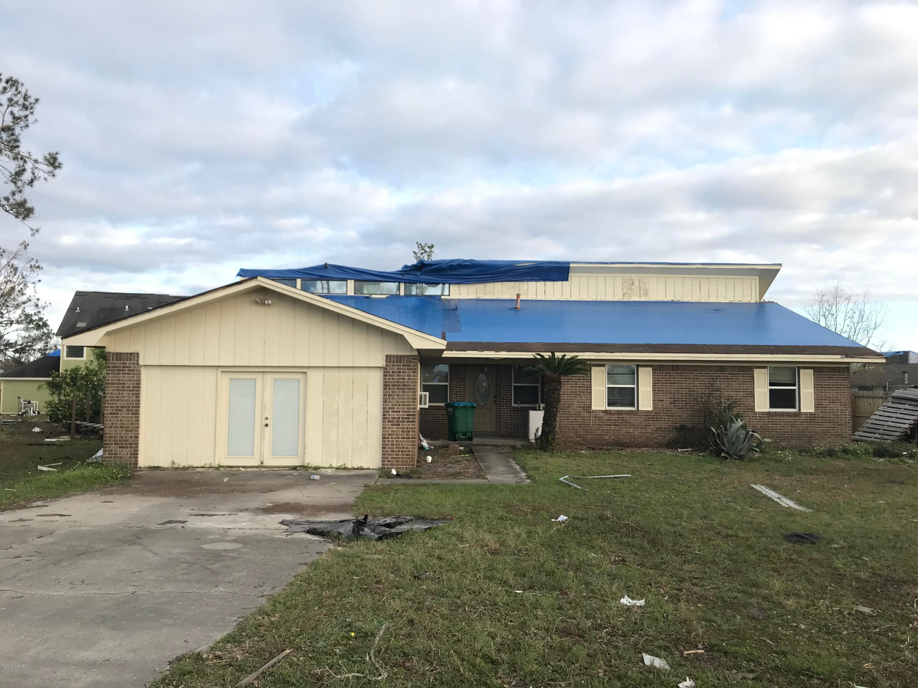 Investor special! A beautiful brick home in Premier Estates neighborhood of Panama City. It is located in the cul-de-sac and on a large lot. The home has suffered from the hurricane and needs framework, roof and ceiling repairs. The home is sold as-is. Cash buyers only. Contact listing agent for more info.