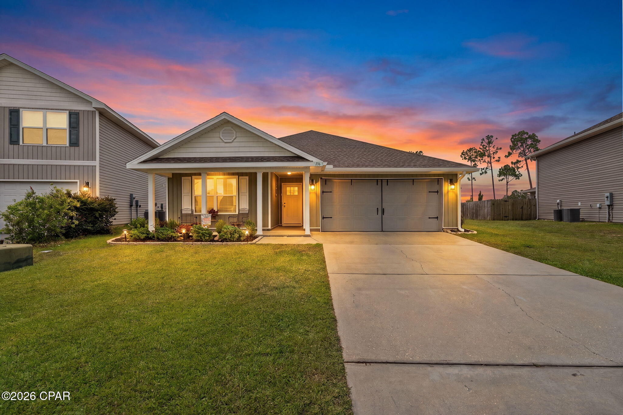 Welcome home to Fanning Bayou! This meticulously maintained 4-bedroom, 2-bath home offers a spacious open-concept layout and split-bedroom floor plan, the perfect balance of comfort, functionality, and privacy.

The spacious kitchen overlooks the living and dining areas and features a large center island with bar seating, abundant cabinetry, laminate countertops, a walk-in pantry with custom shelving, and generous prep space. Vinyl flooring flows throughout the main living areas, while the private primary suite offers dual walk-in closets and an oversized en-suite bath with double vanities and a walk-in shower. Three additional bedrooms provide flexibility for family, guests, or a home office.

Enjoy outdoor living on the screened back patio overlooking the fully fenced backyard--perfect for entertaining, relaxing, or letting kids and pets play. Additional highlights include a dedicated laundry room, attached two-car garage, Qualis Smart Home System, and a new roof installed in June 2023.

Residents enjoy outstanding community amenities, including a 5,000-square-foot resort-style zero-entry pool, hot tub, covered pavilion with grills, TVs, fans, and ample seating, plus a playground, picnic area, and green space.

Conveniently located approximately 20 minutes from Northwest Florida Beaches International Airport (ECP), 40 minutes from Tyndall Air Force Base, and 30 minutes from Pier Park, this move-in-ready home offers easy access to shopping, dining, recreation, and the Emerald Coast's beautiful beaches.