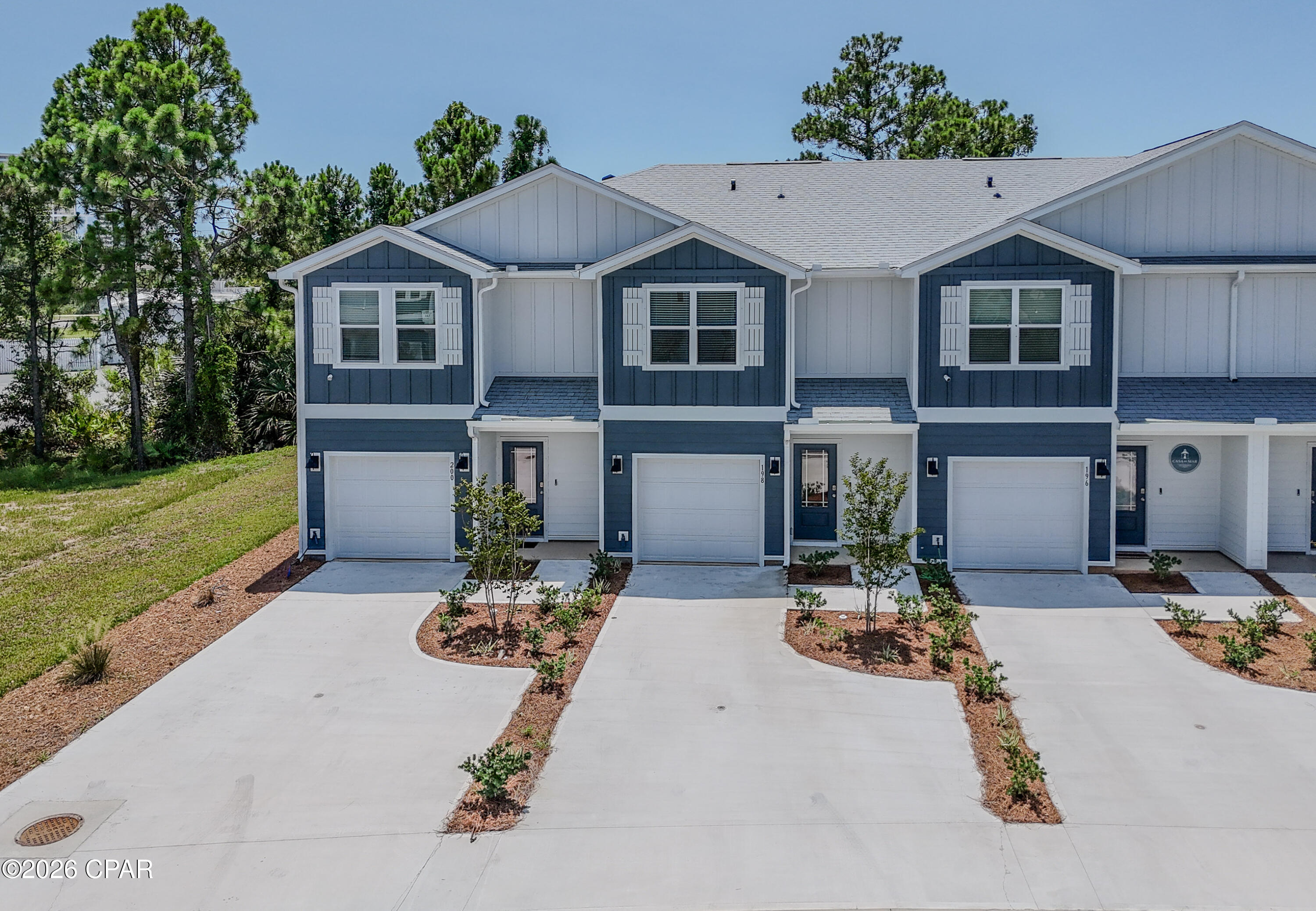 Welcome to 198 Palmeras Marinas Lane in the desirable Caballeros Estates at Hombre in Panama City Beach! This beautifully maintained, like-new townhome offers 3 bedrooms,
2.5 bathrooms, and a one-car garage in the heart of Panama City Beach. Never rented and only lightly used by family, this home is in exceptional condition. Plus, most of the appliances have never been used and remain in new condition. An added bonus is its location next to the neighborhood's additional parking area, making it especially convenient for owners and guests with multiple vehicles.
This townhome is less than a half mile from Panama City Beach's famous sugar-white beaches, and within walking distance to restaurants. The Duplin Winery is conveniently located at the entrance to the neighborhood. Pier Park, shopping, golf, entertainment, and
everyday conveniences are all just minutes away.
Short-term rentals are allowed, making this property an excellent choice as a primary residence, second home, or income-producing investment.
Don't miss this opportunity to own a move-in-ready, like-new townhome in one of Panama City Beach's most desirable locations. Schedule your private showing today!