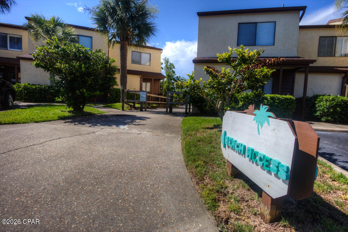 ~~Motivated Seller bring all offers~~This Beachwalk townhome is very close to the community beach access. This has not been a rental unit. Short term rental are allowed. It comes fully furnished. No carpet to worry with. Kitchen has gas stove, stainless dishwasher a full bathroom on the first floor with a shower. Great for folks sleeping downstairs. Upstairs has a king bed in the primary that opens up to a private balcony. The upstairs bathroom has been updated with a jetted tub with a shower. Brand new $7000 HVAC system 6-26,Assigned parking spot with plenty of guest parking spots. Call your favorite Realtor for a showing today!