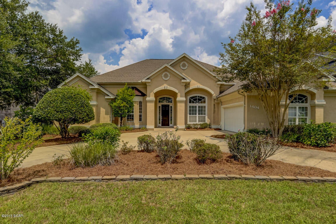 PRICE REDUCTION!!!!!! COME SEE THIS REMARKABLE WATERFRONT HOME IN PANAMA COUNTRY CLUB! INTERIOR FEATURES INCLUDE SPACIOUS LIVING ROOM WITH BUILT INS, OPEN TO THE KITCHEN AND BREAKFAST AREA, THE BREAKFAST AREA HAS PANE LESS WINDOWS ALLOWING YOU UNOBSTRUCTED VIEWS OF NORTH BAY! THE KITCHEN IS A CHEF'S DELIGHT WITH GRANITE COUNTER TOPS, THERMADOR GAS RANGE, CUSTOM CABINETS AND A WALK IN PANTRY.FORMAL DINING ROOM WITH DECORATIVE COLUMNS, FORMAL LIVING ROOM WITH DOUBLE SIDED FIREPLACE. THE MASTER SUITE HAS MAGNIFICENT VIEWS OF THE BAY, DOUBLE WALK IN CLOSETS, WHIRLPOOL TUB AND STEP DOWN CUSTOM SHOWER. ADDITIONAL DOWNSTAIRS BEDROOMS ARE SPLIT FROM THE MASTER 2 SHARE A JACK AND JILL BATH AND THE OTHER HAS BAY VIEWS WITH ITS OWN BATHROOM AND PATIO ACCESS. UPSTAIRS CAN BE A USED A GAME ROOM/  TV ROOM AND AND A UPSTAIRS OFFICE. BOTH ROOMS OPEN TO A LARGE OPEN BALCONY. EXTERIOR FEATURES INCLUDE ,LARGE REAR PATIO, LUSH LANDSCAPING WITH CITRUS TREES, WIRED FOR A POOL, OVER-SIZED GARAGE WITH GOLF CART DOOR.ALL AGES, SIZES SQ FT AND SCHOOL ZONES ARE APPROXIMATE PLEASE VERIFY! CLICK ON PICTURE FOR MORE PHOTOS, VIRTUAL TOUR, WEBSITE LINK, BUYERS DISCLOSURE AND COMMON BUYER QUESTIONS.