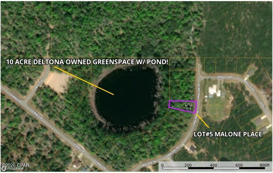 *** Rare POND view Homesite with Protected Greenspace - One of Sunny Hills' Best Values! *** Opportunities like this are few and far between! This oversized .338-acre residential lot on Malone Place in UNIT 1 offers a truly exceptional setting with approximately 90 feet of road frontage and one of the most desirable rear views you'll find in Sunny Hills.

The property backs directly to a beautiful 10-acre Deltona-owned greenspace and pond, providing permanent natural scenery with no rear neighbors--just peaceful water views, mature trees, and abundant Florida wildlife. Imagine enjoying your morning coffee while overlooking the tranquil pond or designing a backyard oasis where nature becomes part of your everyday lifestyle.

The front of the lot features fairly level elevations, making site preparation simple and cost-effective. As the property extends toward the rear, it gently slopes down to the pond, creating the perfect opportunity for a custom home designed to take full advantage of the beautiful water views. Whether you envision a spacious rear porch, large picture windows, or an elevated outdoor entertaining area, the possibilities are endless.

With power and community water available at the street, this homesite is well-positioned for immediate development. The oversized dimensions provide additional flexibility for your home design while maintaining generous yard space and privacy.

Sunny Hills continues to attract new homeowners and builders thanks to its affordable land, scenic rolling terrain, 18-hole public golf course, numerous lakes and parks, and convenient location between Chipley and Panama City. Lots with protected greenspace and water views are among the most sought-after properties in the community--and they rarely become available.

Best of all, this premium homesite is priced well below comparable Sunny Hills lots offering similar water features, making it an exceptional value for homeowners and investors alike.

If you've been waiting for a homesite with privacy, beautiful views, available utilities, and outstanding value, your search ends here. This is the kind of property buyers wait for--and it won't last long!
