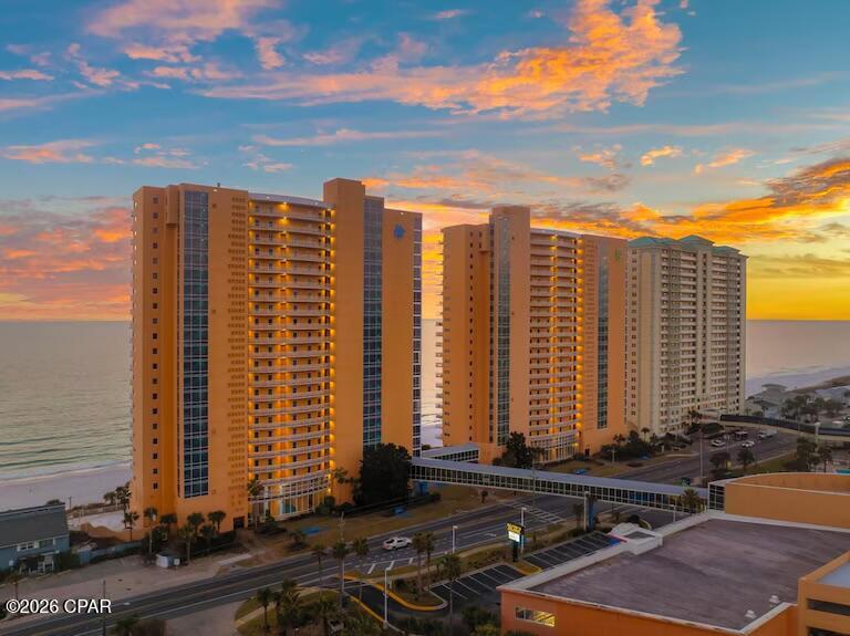 Just Listed. Splash two bedroom two full bathroom condominium featuring the primary bedroom overlooking the beach, with the second bedroom offering its own privacy as well. Beautifully furnished and turnkey rental ready for those wishing to rent the property as an income producting property.  Splash is conveniently located approximately two miles West of Pier Park, yet also convenient to 30a and the coveted ''west end'' of Panama City Beach. Amenities at Splash include multiple pools, a lazy river, children's ''water park'' and splash pad, poolside food and beverage, seasonal live entertainment and fitness center.