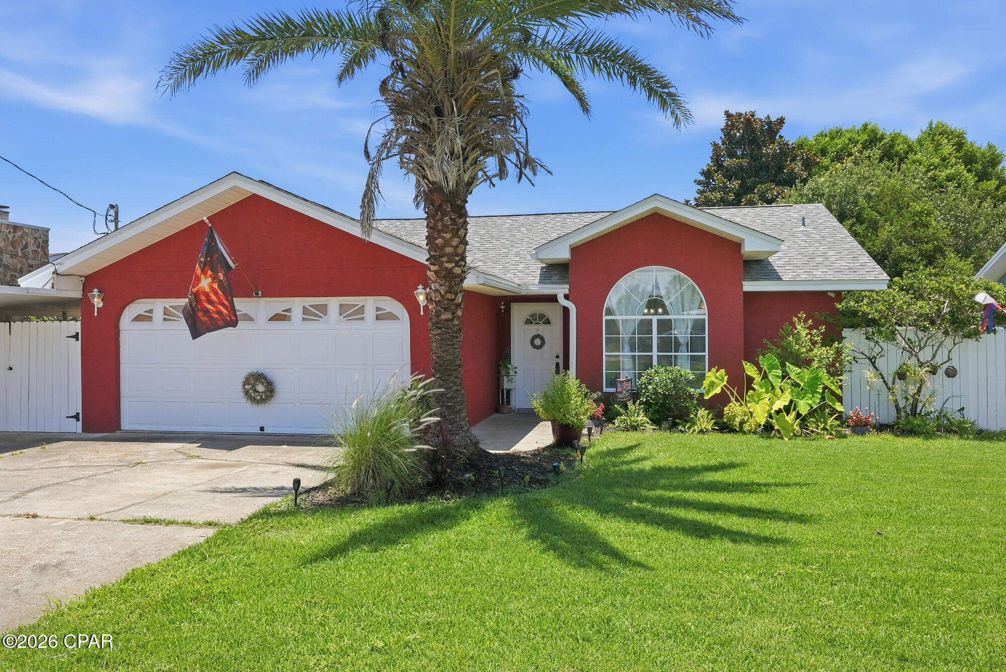 Coastal Perfection at 17005 Guava Ave! This absolutely beautiful, fully upgraded 3-bedroom, 2-bathroom Panama City Beach home features a versatile bonus office (or 4th bedroom).New ROOF in 2022, WH in 2022 and AC in 2020. Bright, spacious floorplan with vaulted ceilings and filled with beachside charm. Beautifully renovated with brand-new luxury vinyl plank flooring, fresh paint, a pristine eat in kitchen with granite countertops and stainless steel appliances. The oversized primary features double closets, dual vanity and custom walk-in shower. The remaining bedrooms offer custom millwork and ceiling fans and share a well appointed hall bathroom. Major peace-of-mind upgrades include a new HVAC (2020) and a spectacular outdoor oasis featuring a custom covered patio and bar and a new privacy fence. Enjoy walkability or a short golf cart ride to the soft sandy beaches and emerald Gulf Coast waters PLUS just minutes from the shopping, dining, and entertainment at Pier Park. This turn-key home offers incredible opportunity as a primary residence, second home, or lucrative vacation rental. Schedule your tour today!