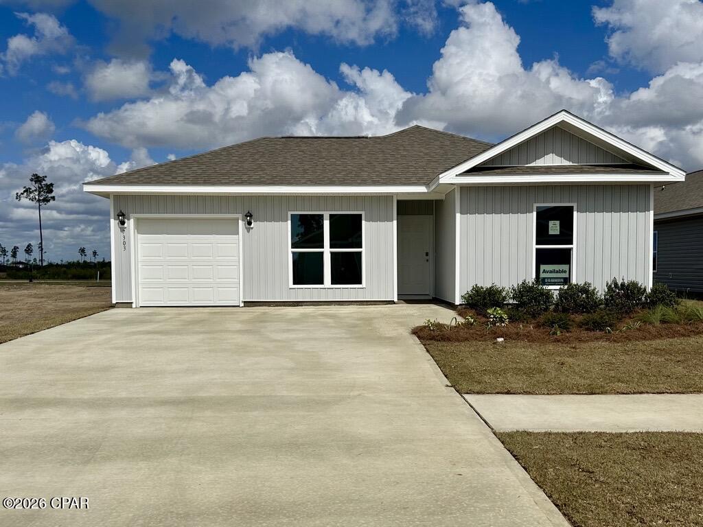 Welcome to the Sutton Plan, one of our new plans at Liberty in Panama City, Florida. The Sutton is a spacious single-story home with 1,439 square feet of comfortable living. This beautiful home offers 4 bedrooms with 2 bathrooms, and a 1-car garage. As you enter the home, the foyer welcomes you with beautiful EVP flooring which spans throughout the home in the main areas and bathrooms. Right by the front door are the 3 guest bedrooms, a full bathroom, and down the hallway is the laundry room and storage area leading into the kitchen and living room. Each bedroom boasts plenty of space and sizeable closets for organization with soft carpet flooring.

The kitchen is equipped with beautiful granite countertops, stainless steel appliances, and beautiful white cabinetry. The pantry is located next to the laundry room across from the linen and coat closets. Natural light illuminates this main area for your family and friends to enjoy. The back yard features a back patio located by the primary bedroom and the dining area. The spacious primary bedroom features its own bathroom complete with granite countertops, a large walk-in closet, and a relaxing shower. Both bathrooms feature beautiful granite countertops and white cabinetry. In addition to all the features and amenities our Sutton plan offers, each is built with our Smart Home technology package, designed to bring the ease and convenience of life right to your fingertips.

On the outside of this popular plan, you will see durable vinyl siding, a rear patio to enjoy the spacious back yard. Sidewalks line the neighborhood streets for you to enjoy the beautiful Florida weather. Our Liberty community features underground utilities making it less susceptible to damage from severe weather leading to fewer outages and more reliable service. Residents of Liberty can enjoy exclusive access to two amenity centers, complete with two pools, a children's splash pad, two playgrounds for endless fun, a well-equipped fitness center, two pickleball courts and a basketball court to name a few things. To learn more about this home for yourself, call us to get connected today!