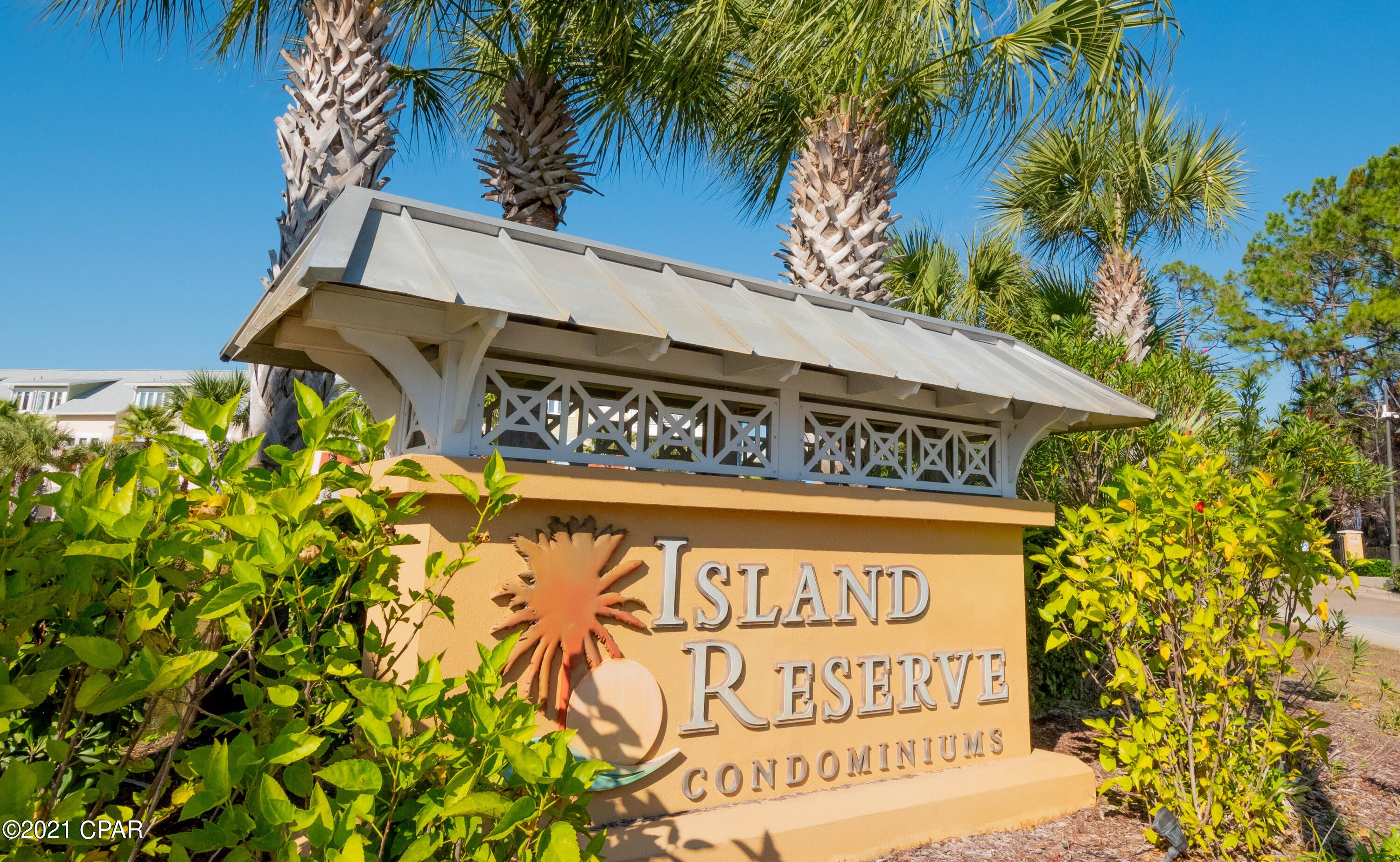 Upgraded more than any other unit in Island Reserve right now.  Seller has replaced the shower in one of the Master suites and recently has  had a new AC unit and hot water heater along with new paint and new cabinet design and a backsplash that cost 1500.00  Custom blinds and new fans and fixtures.  Located on the 2nd floor close to the elevators so your journey to the fitness center or heat and cooled gymnasium that hosts a half court basketball or somedays you will find the Pickle Ball enthusiasts who live there .  The ONE ACRE Pool is the highlight of Island Reserve as it sits in the middle of the 7 buildings that look over it and its waterfalls.  The gardens and flowers in the courtyard are there for all residents to enjoy. No Short Term rentals Covered parking for all. A must see. l