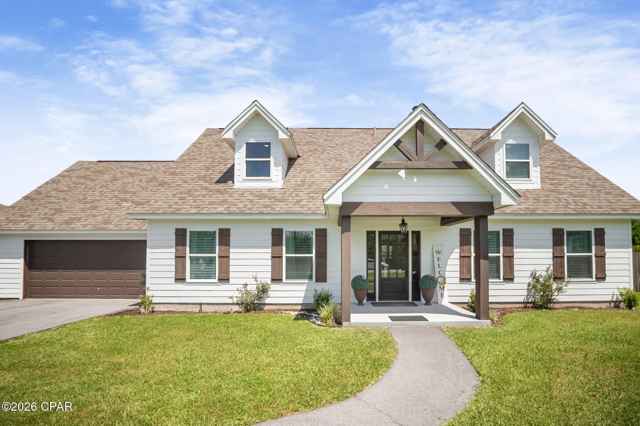 Welcome home to this beautifully maintained 4-bedroom, 2.5-bath home situated on .62 of an acre in a peaceful country-style setting with a low HOA. Following Hurricane Michael, the home underwent a major remodel and has continued to be exceptionally well cared for.

The functional floor plan features the primary bedroom on the main level, spacious living areas, and a wood-burning fireplace in the living room that adds warmth and character to the heart of the home. A brand-new HVAC system is another major update already taken care of for the next owner.

Outside is where this property really shines. With over half an acre, there is room for kids to play, pets to run, outdoor entertaining, gardening, or creating your own private backyard retreat.

Enjoy the quiet feel of country living while still being conveniently located approximately 23 minutes to Tyndall Air Force Base, around 30 minutes to shopping, dining, and conveniences along 23rd Street, and centrally positioned between Panama City Beach and Mexico Beach.

If you have been searching for a home that offers space, privacy, convenience, thoughtful updates, and the kind of setting that simply feels like home, this one deserves a look