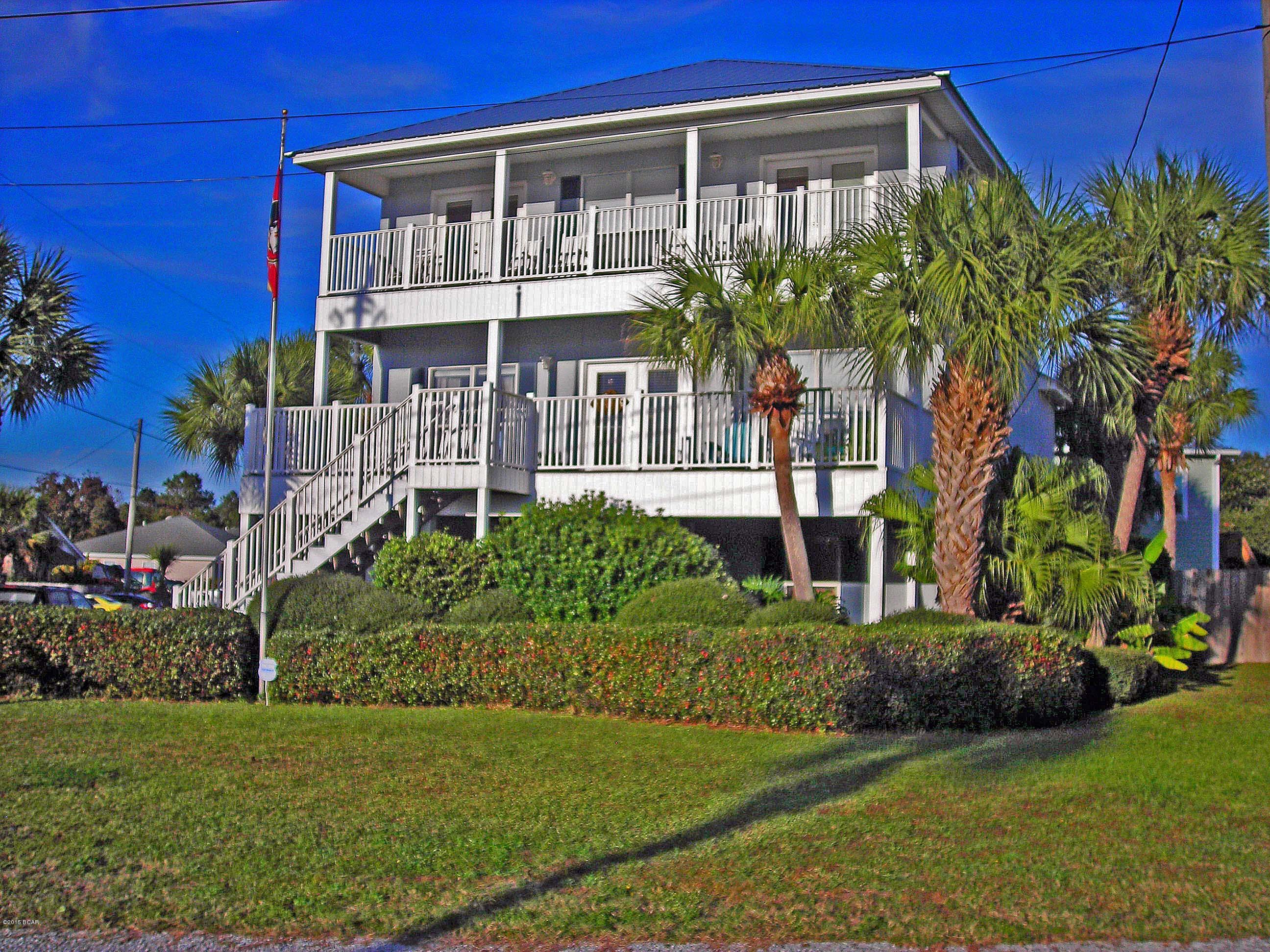 One of the most desired homes in the LAGUNA BEACH AREA.  Sit on the front  outside decks on the 2nd. and 3rd. floors and enjoy the beautiful views of the GULF.  Entertain your friends and family around the pool. The wonderful tropical landscaping and deck area will make you think you are on vacation.  Home was recently painted with premium outside paint and a new metal roof was installed.       Make Appointment to see today, before it is gone.  PLEASE VERIFY ALL MEASUREMENTS AND INFORMATION.